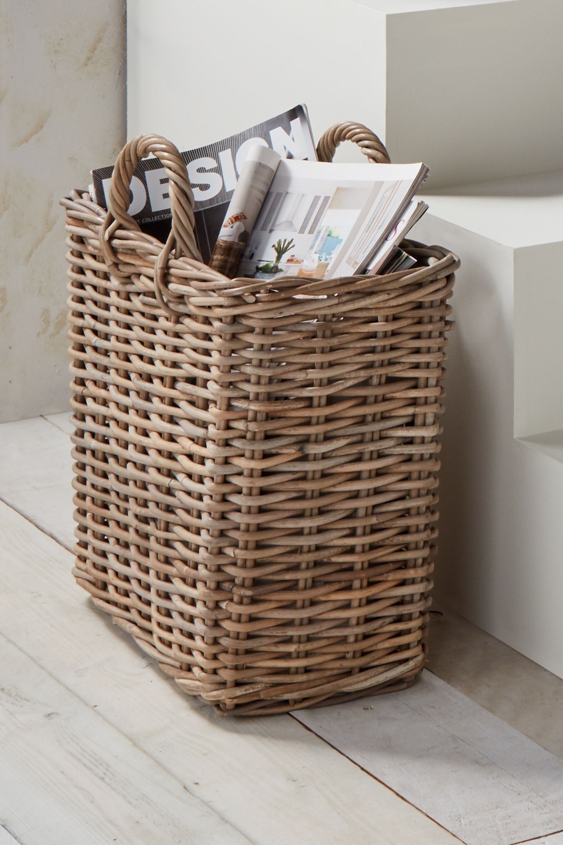 Buy Pacific Grey Kubu Magazine Storage Basket from the Next UK online shop