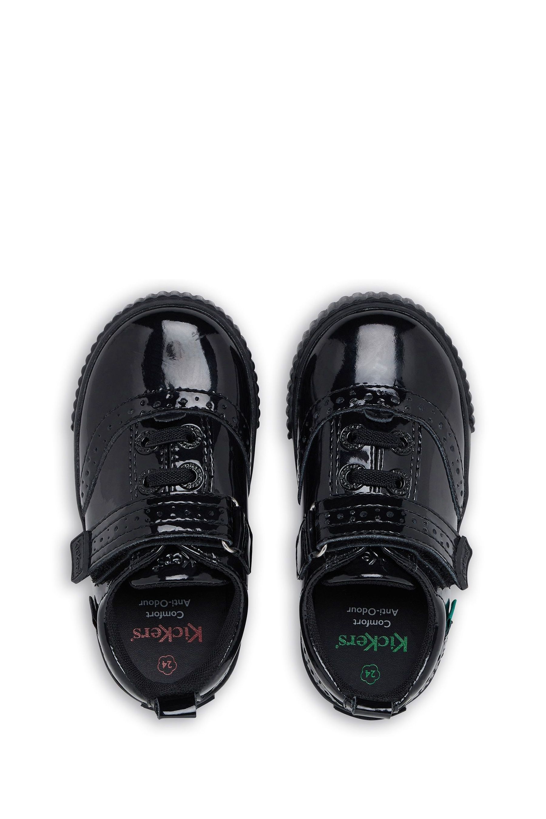 Buy Kickers Infants Tovni Brogue Patent Leather Shoes from the Next UK ...