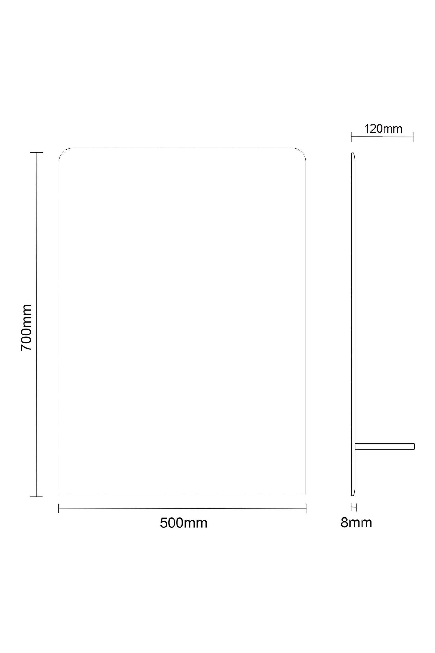 Buy Showerdrape Rochester Rectangular Bathroom Mirror With Shelf from