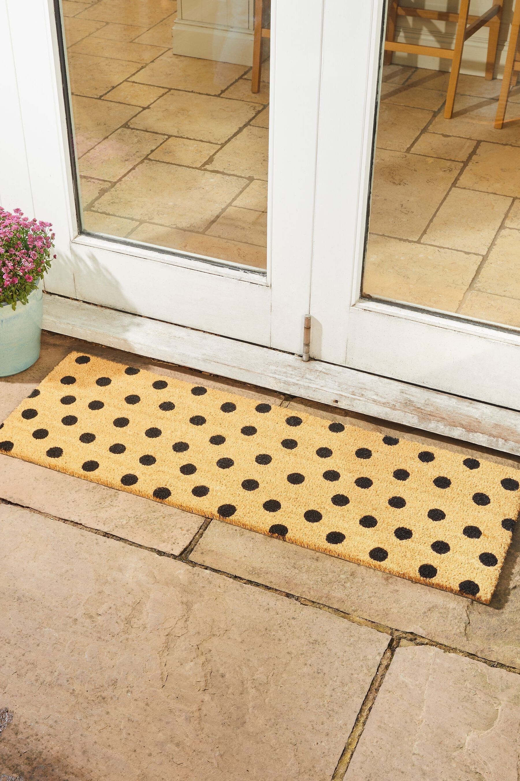 Buy Pride of Place Natural Astley Totally Dotty Extra Wide Coir Doormat