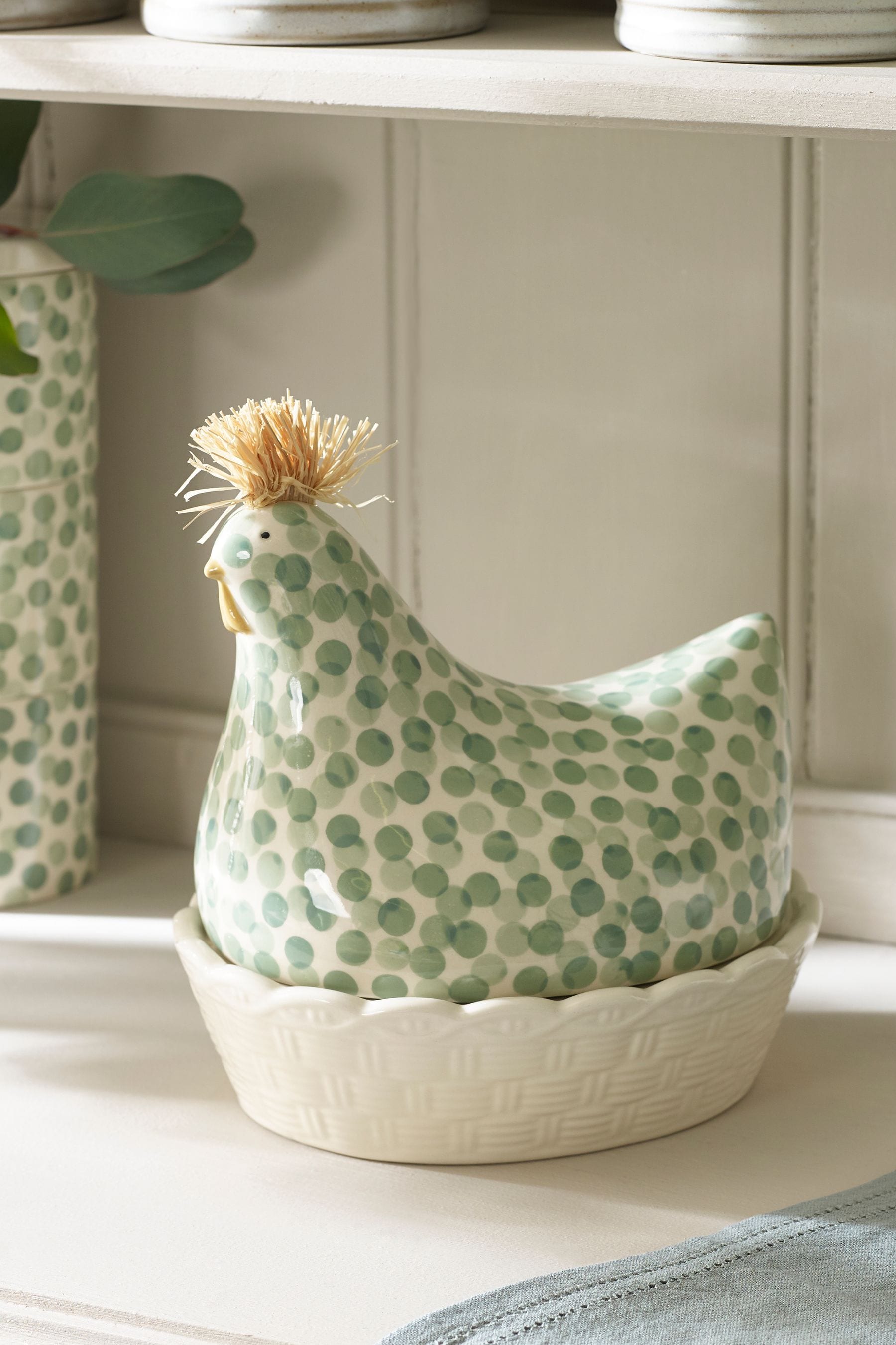 Buy Sage Green Ceramic Chicken Egg House from the Next UK online shop