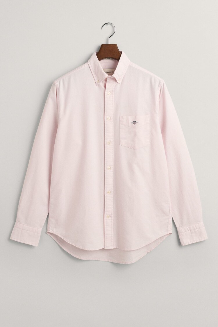 GANT Pink Regular Fit Classic Oxford Logo 100% Cotton Shirt - Image 1 of 1