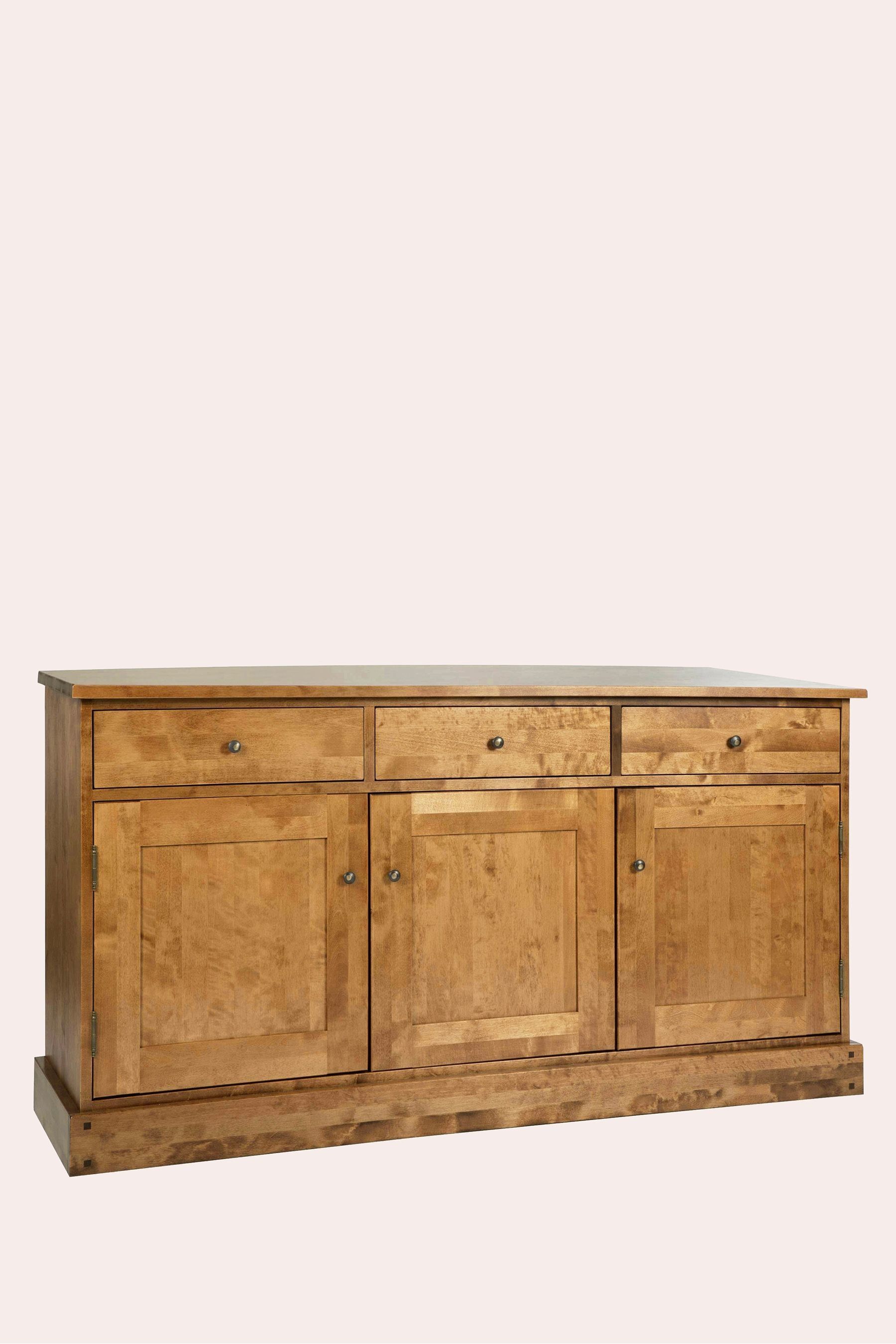 Buy Laura Ashley Honey Gold Garrat 3 Door 3 Drawer Sideboard from the