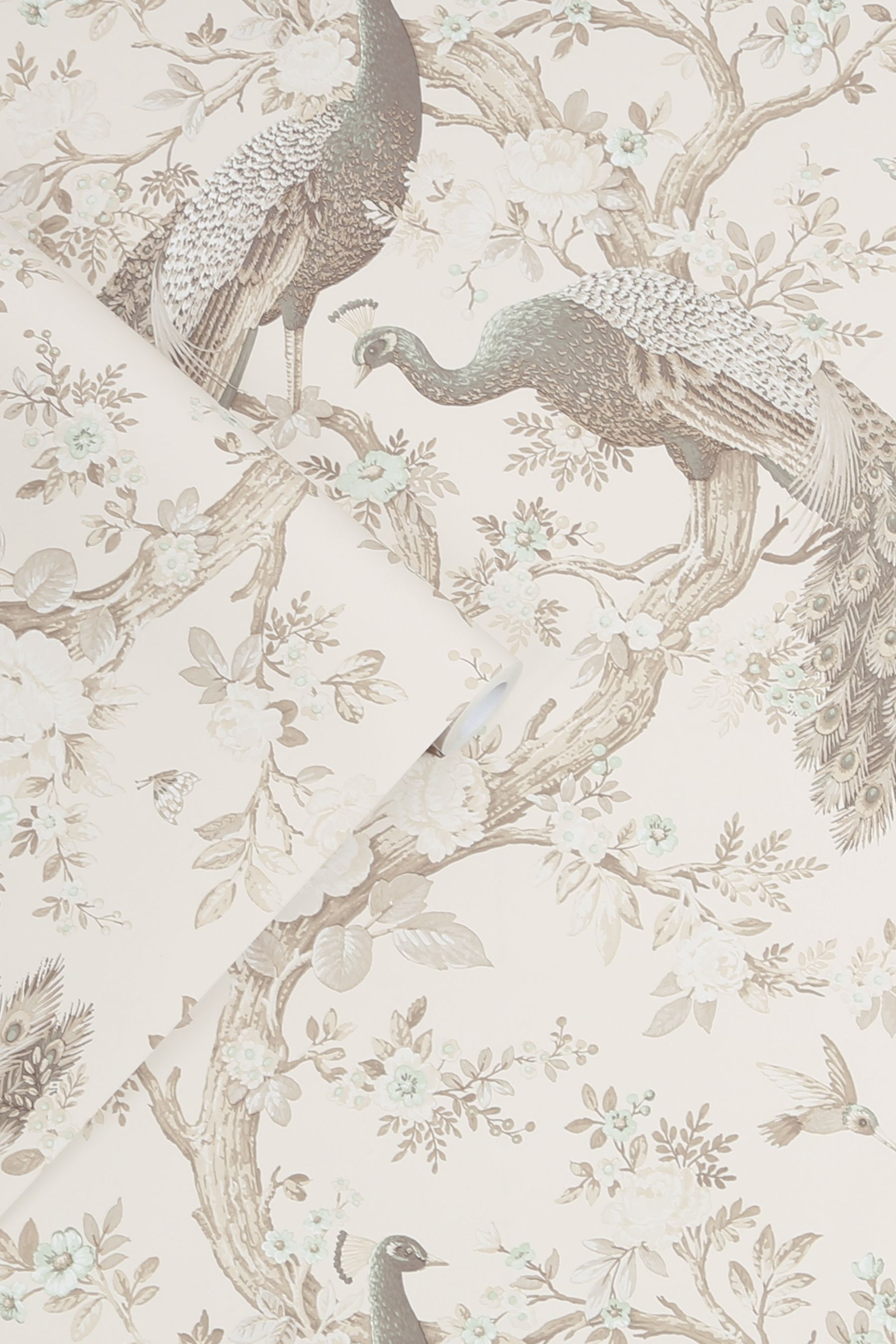 Buy Laura Ashley Soft Truffle Belvedere Wallpaper Wallpaper from the