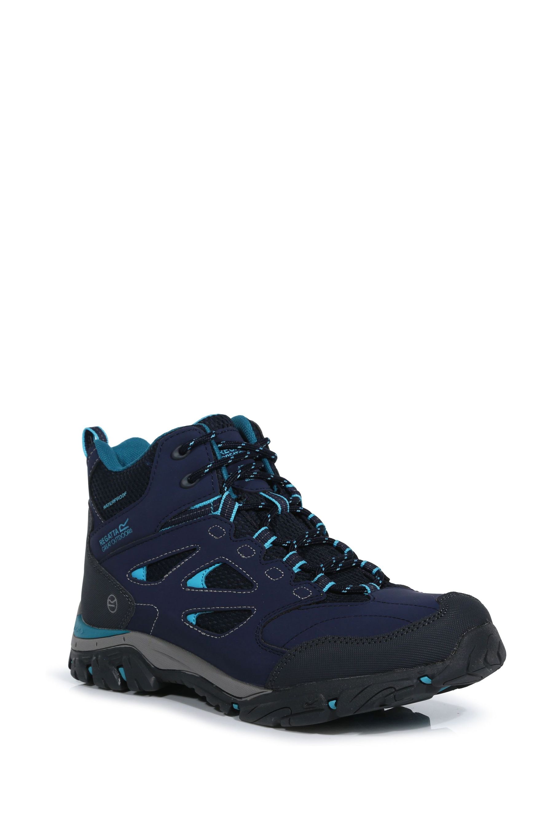 Buy Regatta Blue Womens IEP Mid Waterproof Walking Boots from