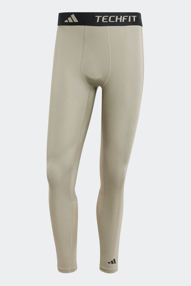 adidas Green TECHFIT Compression Training Long Tights - Image 1 of 1