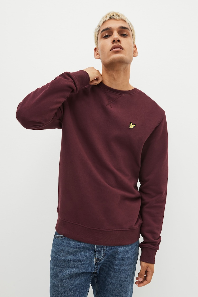 Rojo burdeos - Sudadera con cuello redondo de Lyle & Scott - Imagen 1 de 1