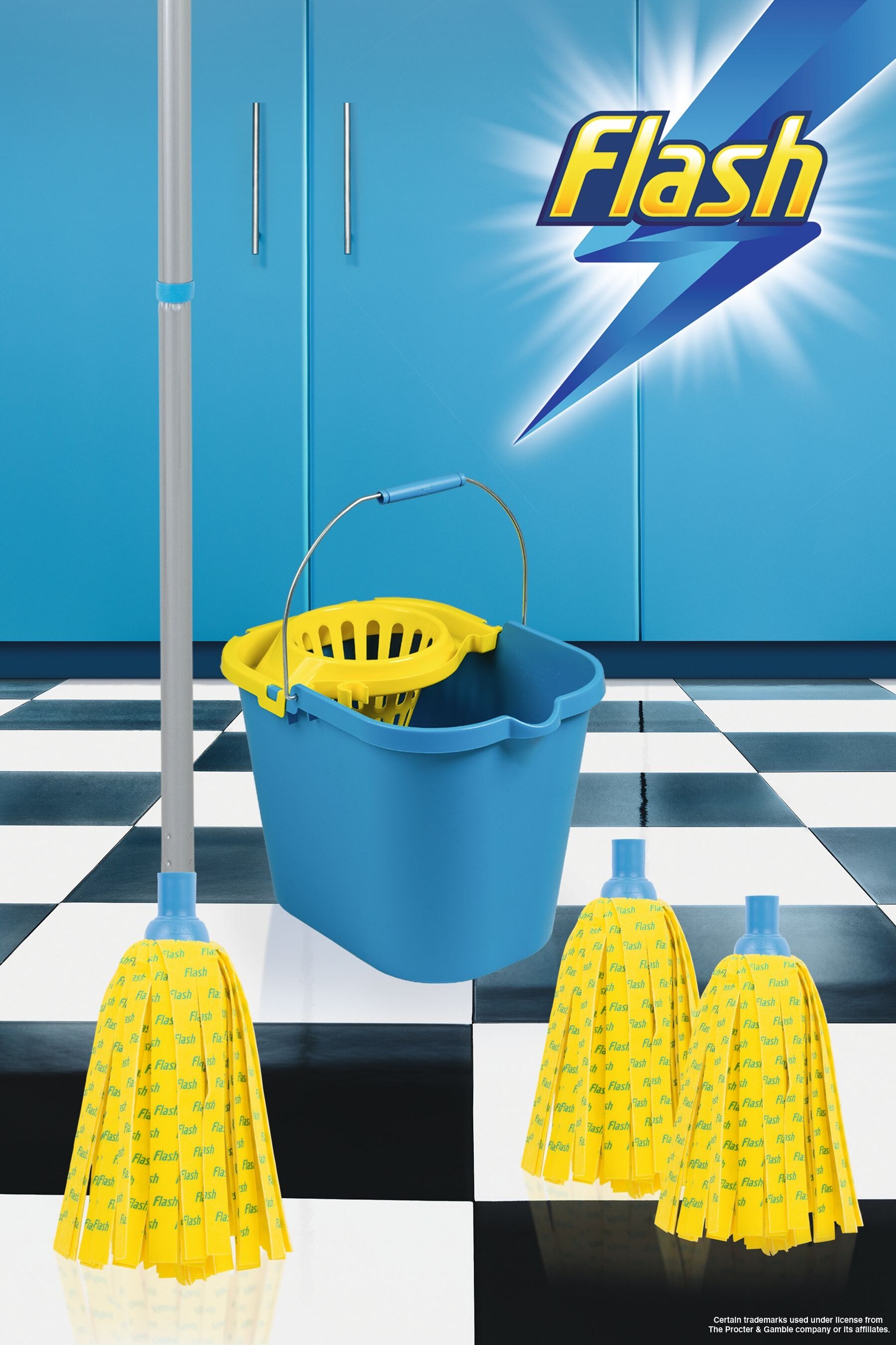 Buy Wham Blue Flash 30 Microfibre Mop With 2 Mop Head Refills Mop