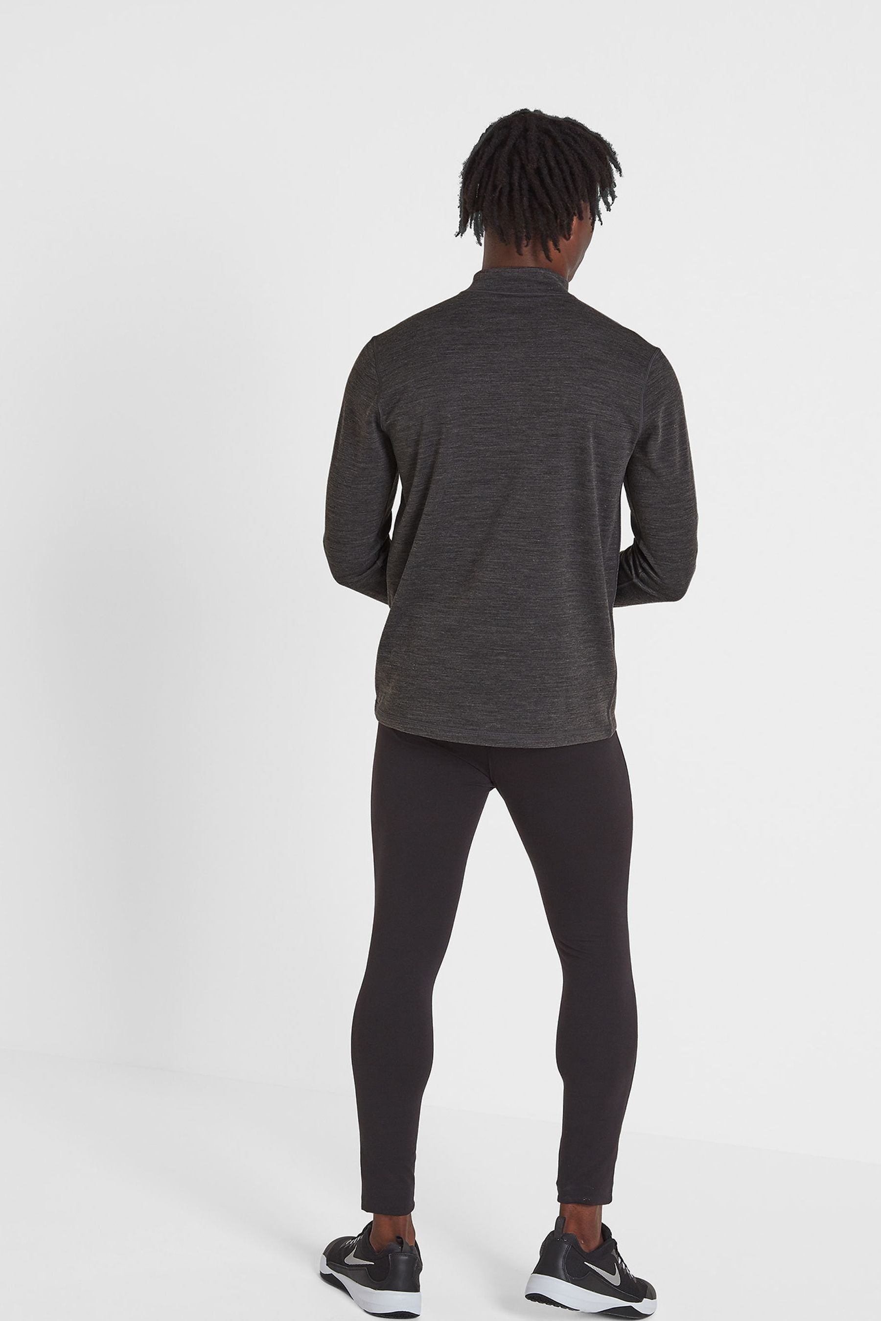 Buy Tog 24 Grey Nevis Merino Zip Neck Base Layer Top from the Next UK ...