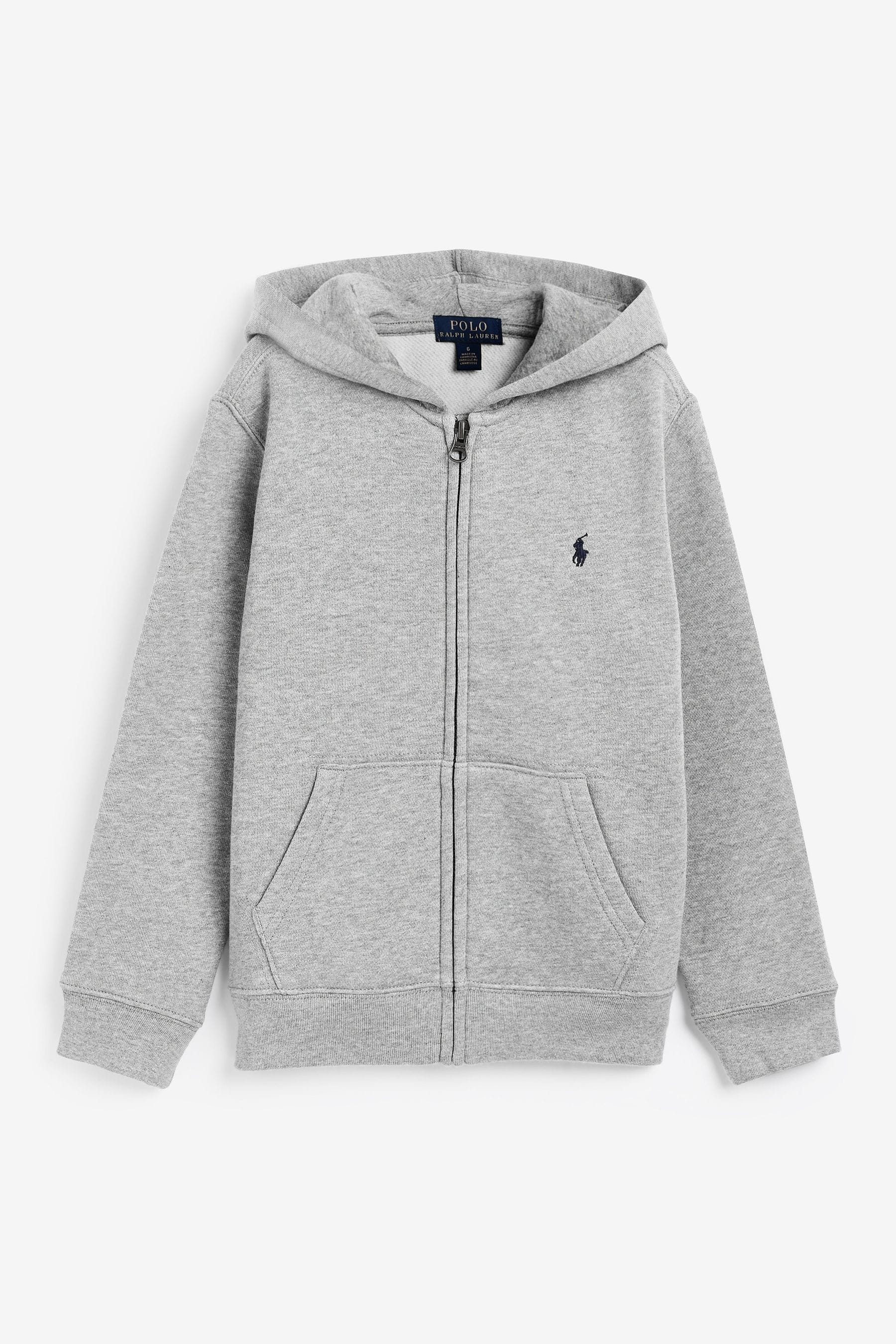 Buy Polo Ralph Lauren Boys Cotton Fleece ZipUp Logo Hoodie from the
