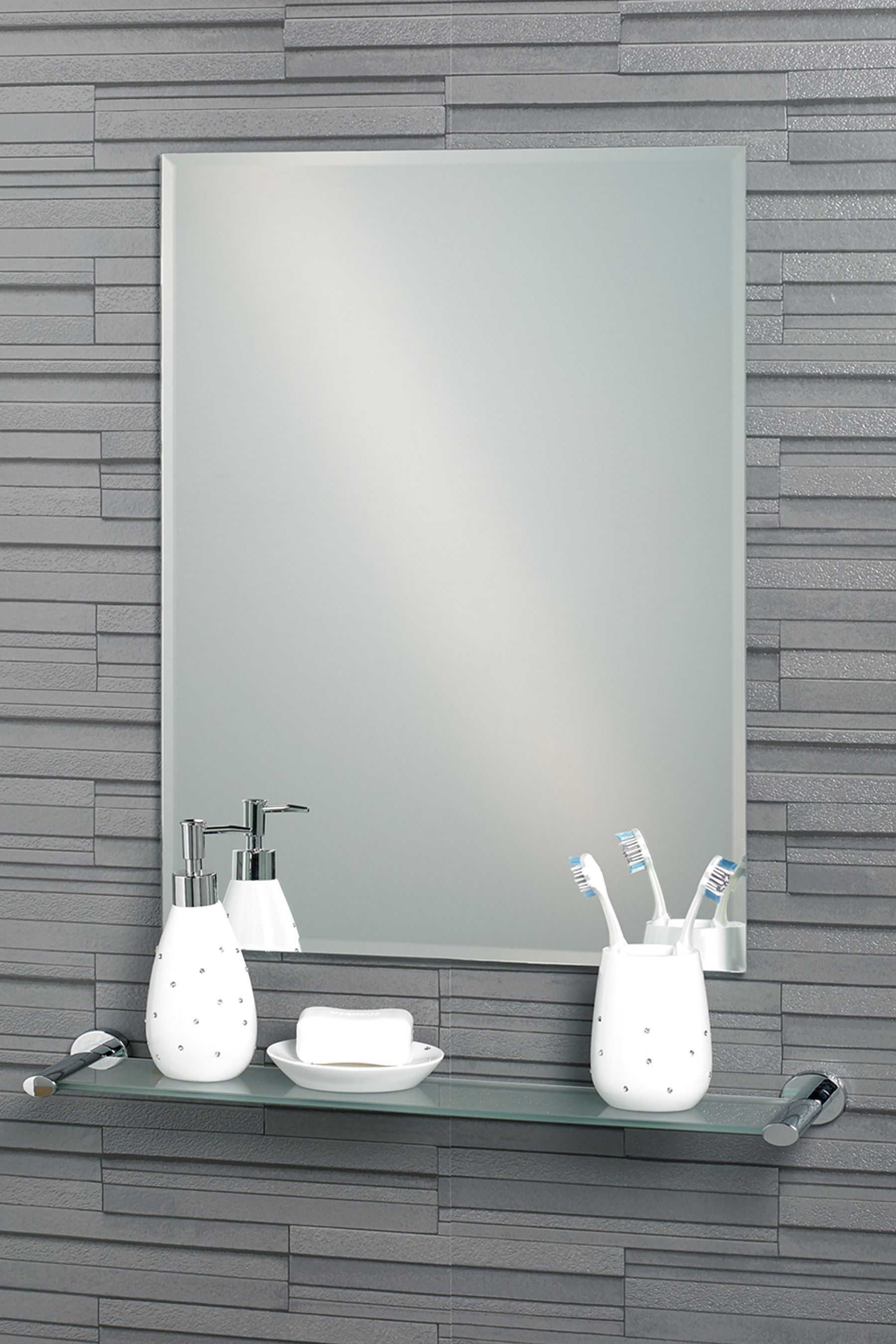 Buy Showerdrape Fairmont Small Rectangular Bathroom Mirror from the ...