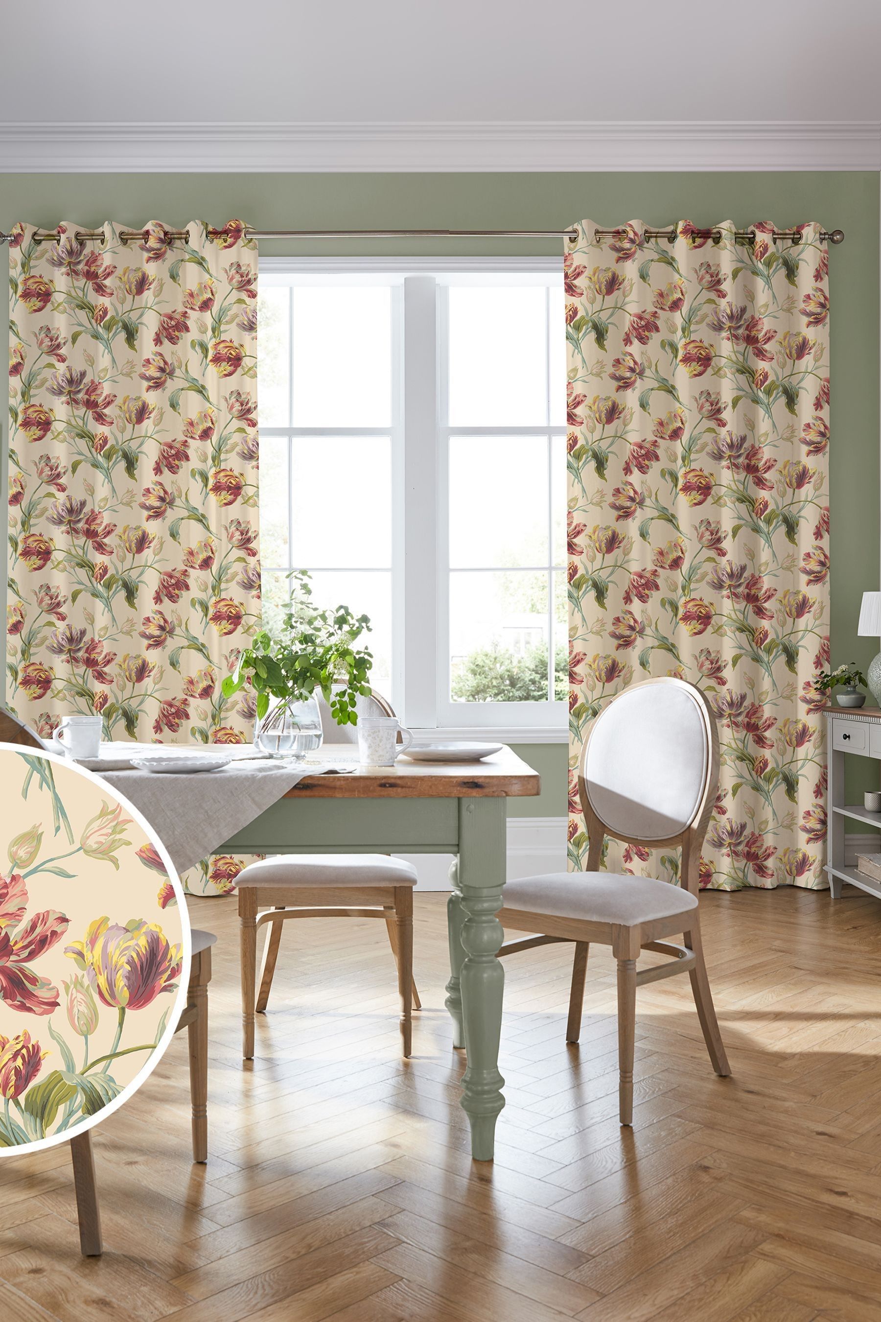 Buy Laura Ashley Red Gosford Made to Measure Curtains from the Next UK