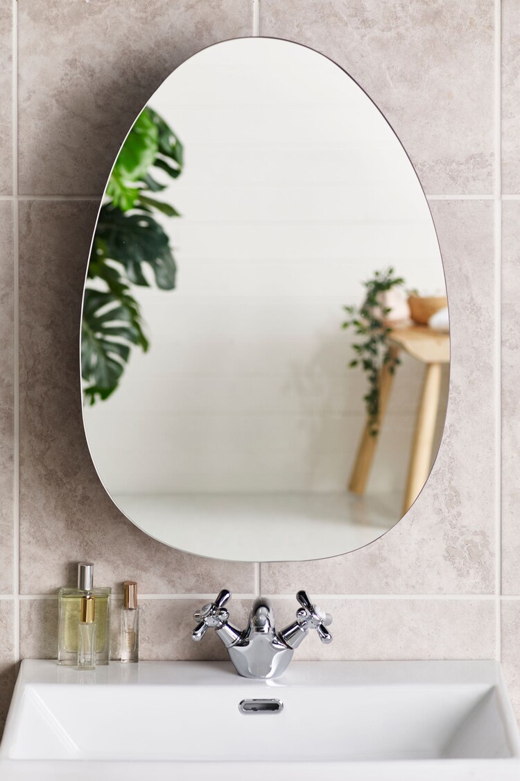 Black Black Pebble Single Wall Mirror Cabinet - Image 1 of 1