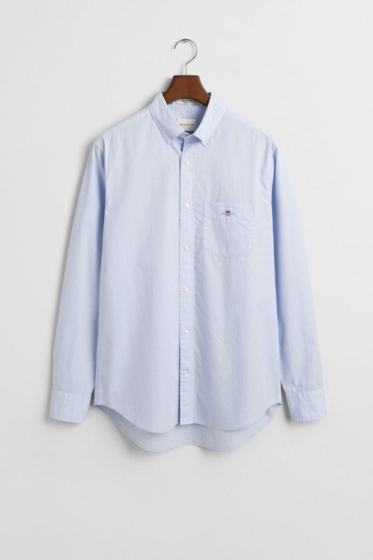 GANT Light Blue Regular Fit Poplin 100% Cotton Shirt - Image 1 of 1