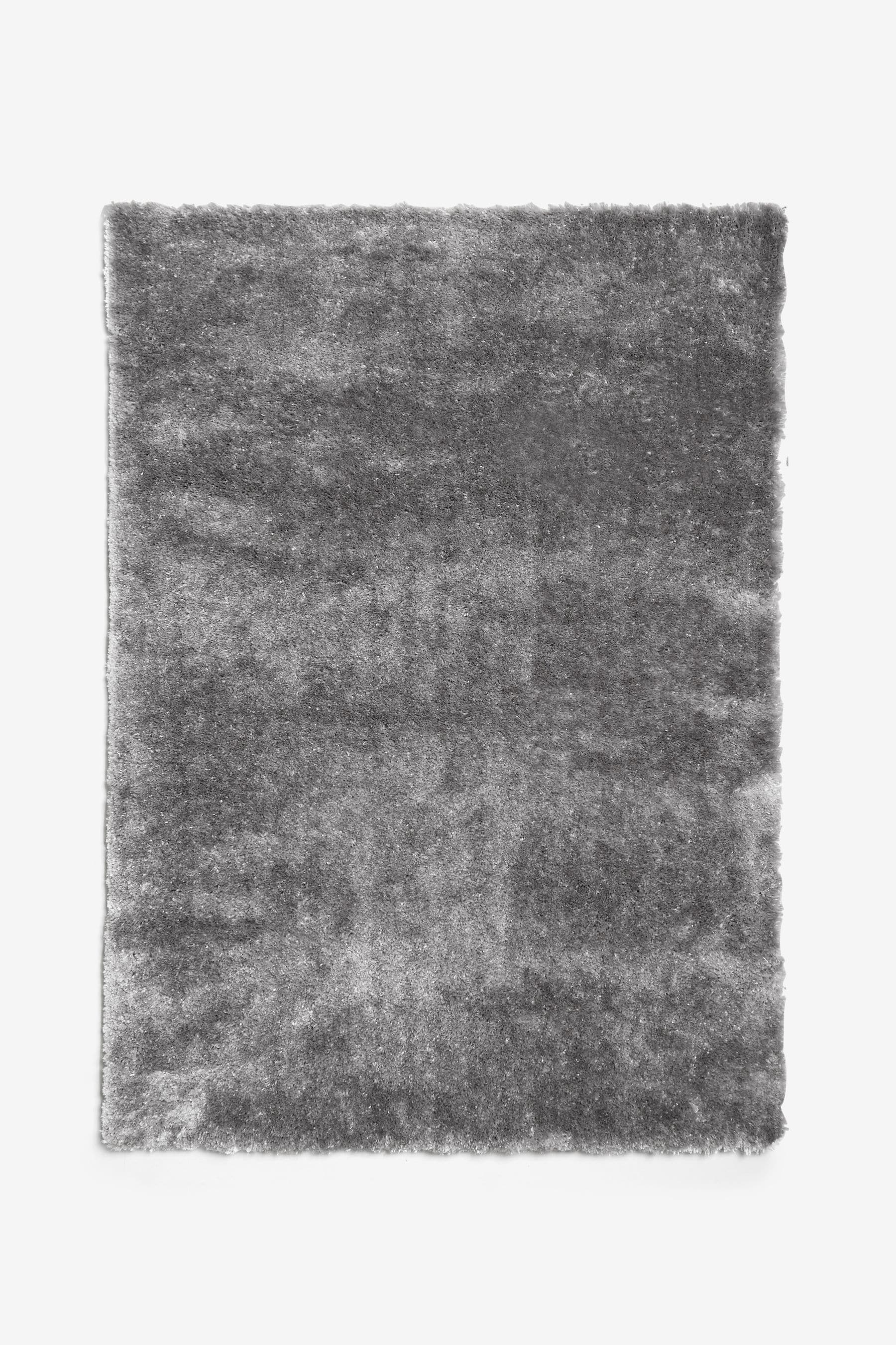 Buy Silver Grey Plush Velveteen Rug from the Next UK online shop