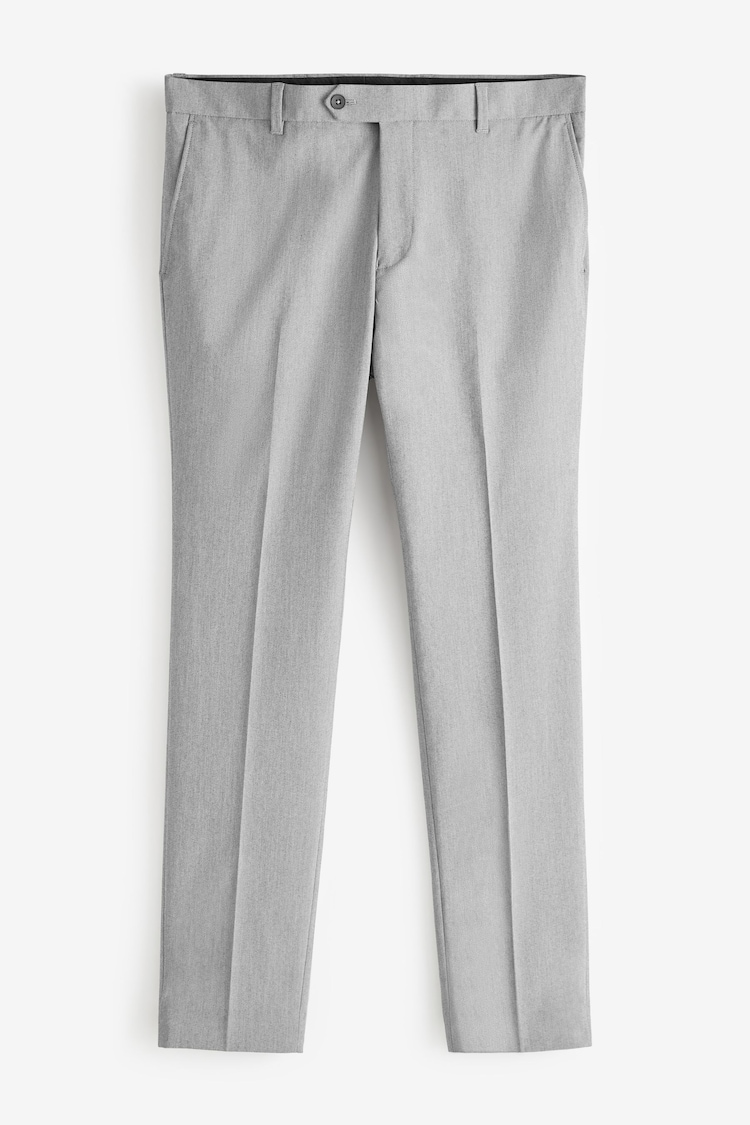 Hellgrau - Enge Passform - Elegante Stretch-Hose - Bild 1 von 1