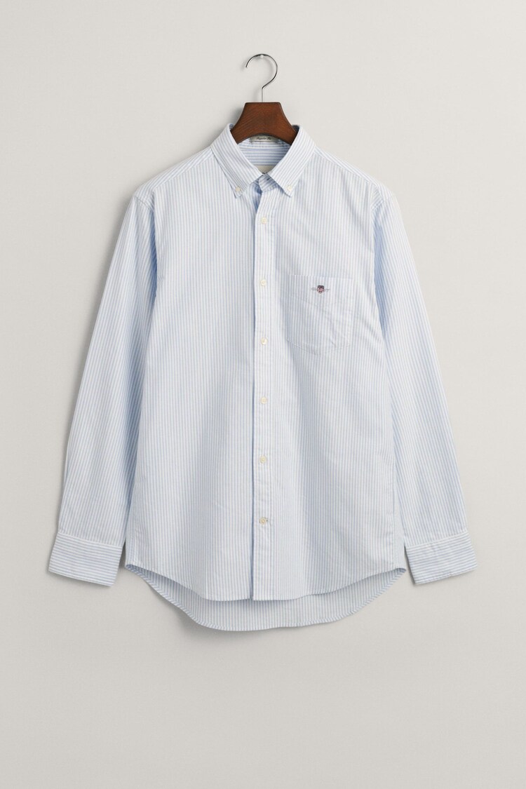 GANT Light Blue Oxford Banker Stripe 100% Cotton Shirt - Image 1 of 1