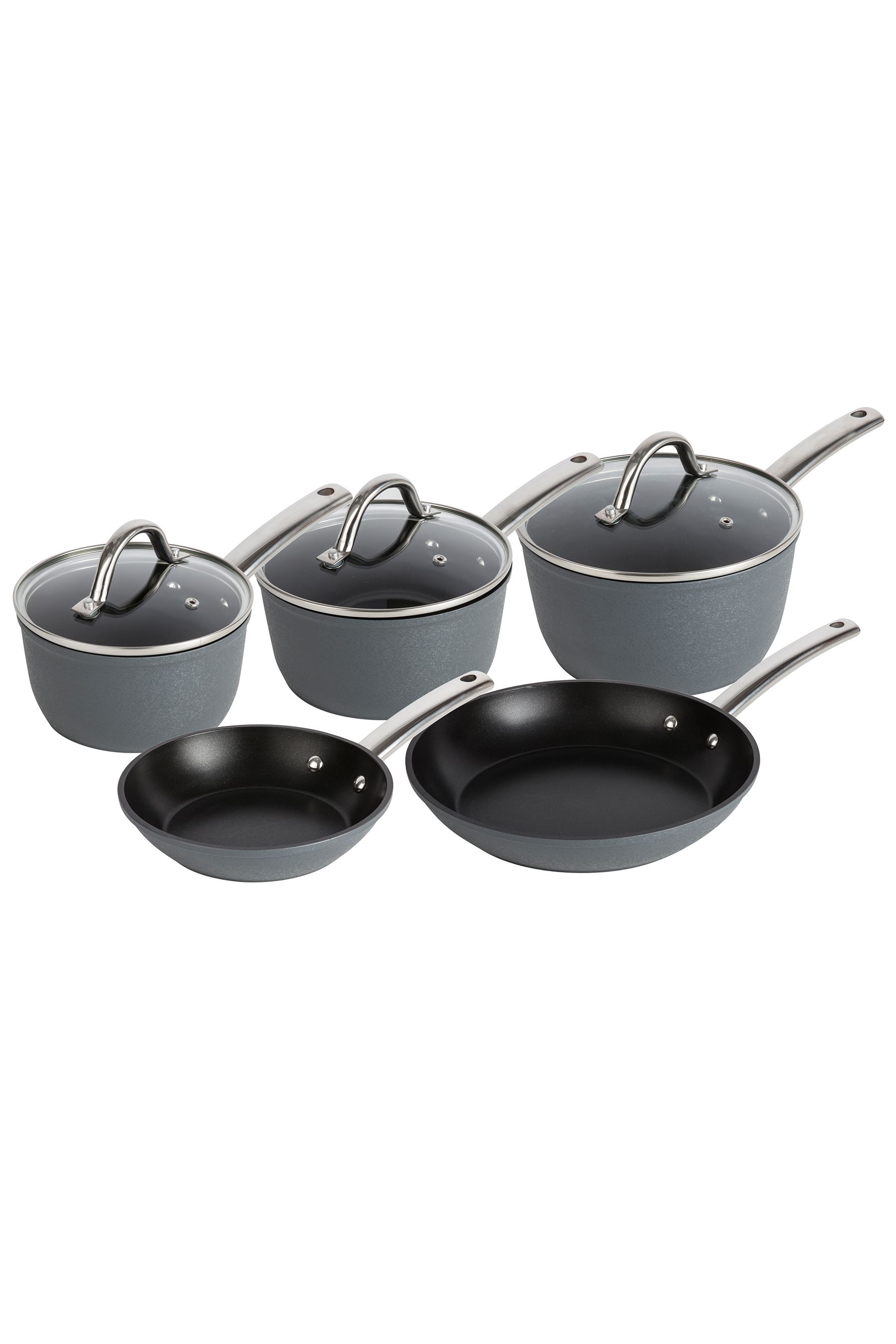 Buy Tower 5 Piece Grey Pan Set from the Next UK online shop
