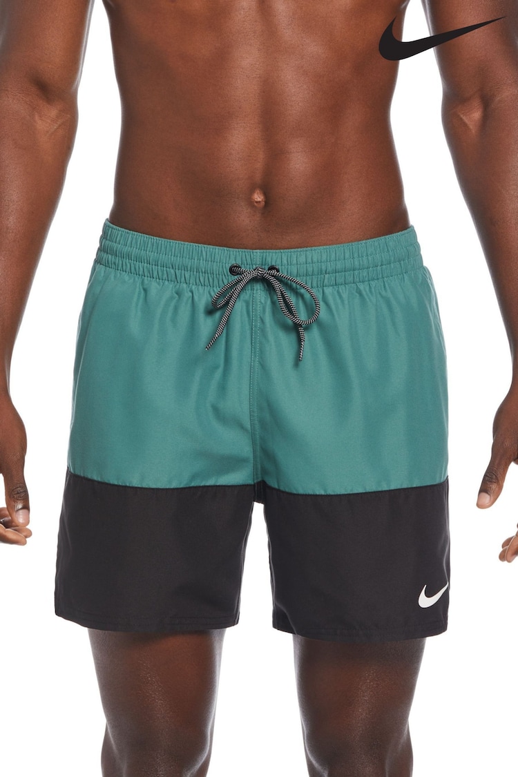 Nike Green 5 Inch Essential Volley Swim Shorts - Image 1 of 1