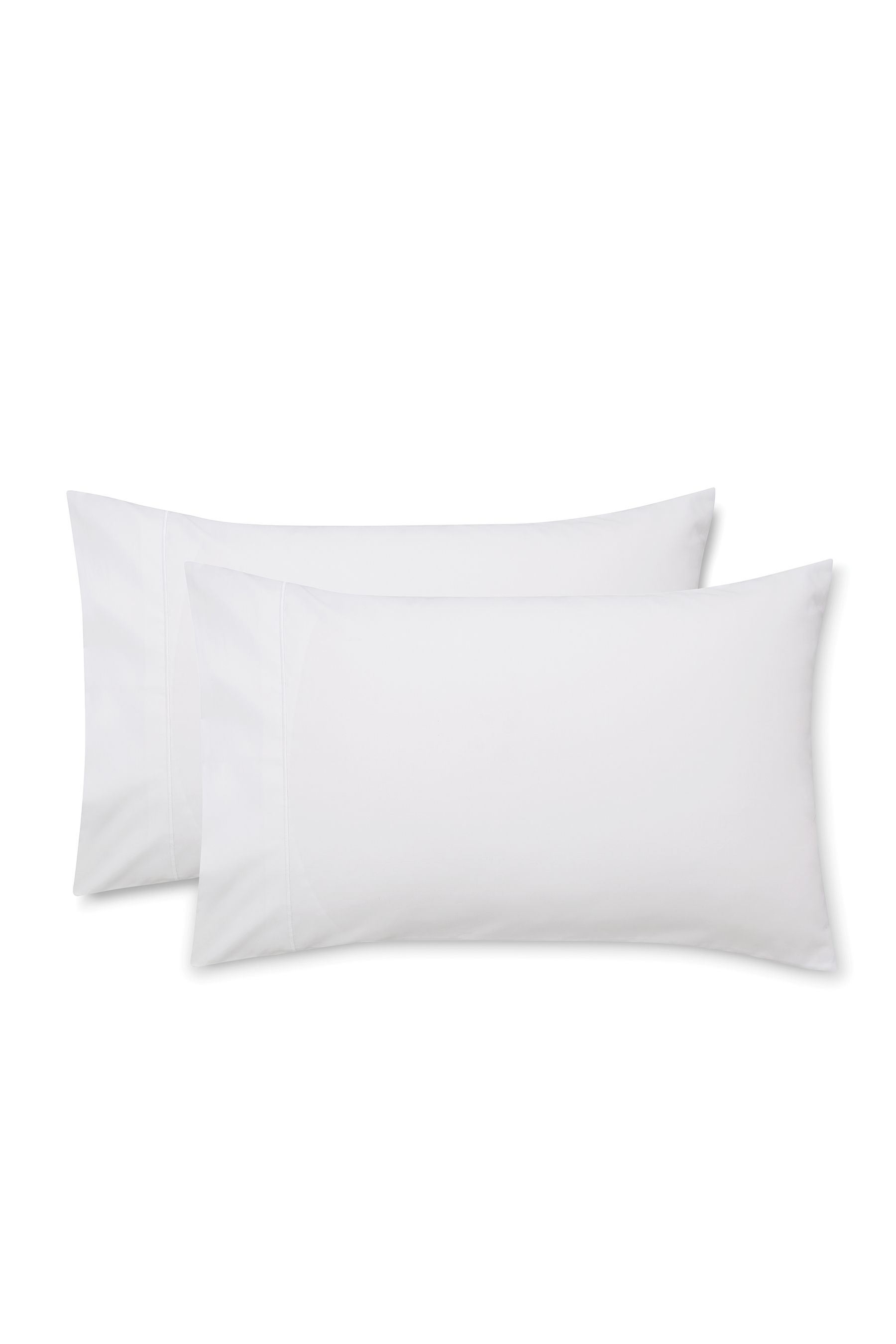 Buy Bianca Set of 2 White Luxury 800 Thread Count Cotton Sateen