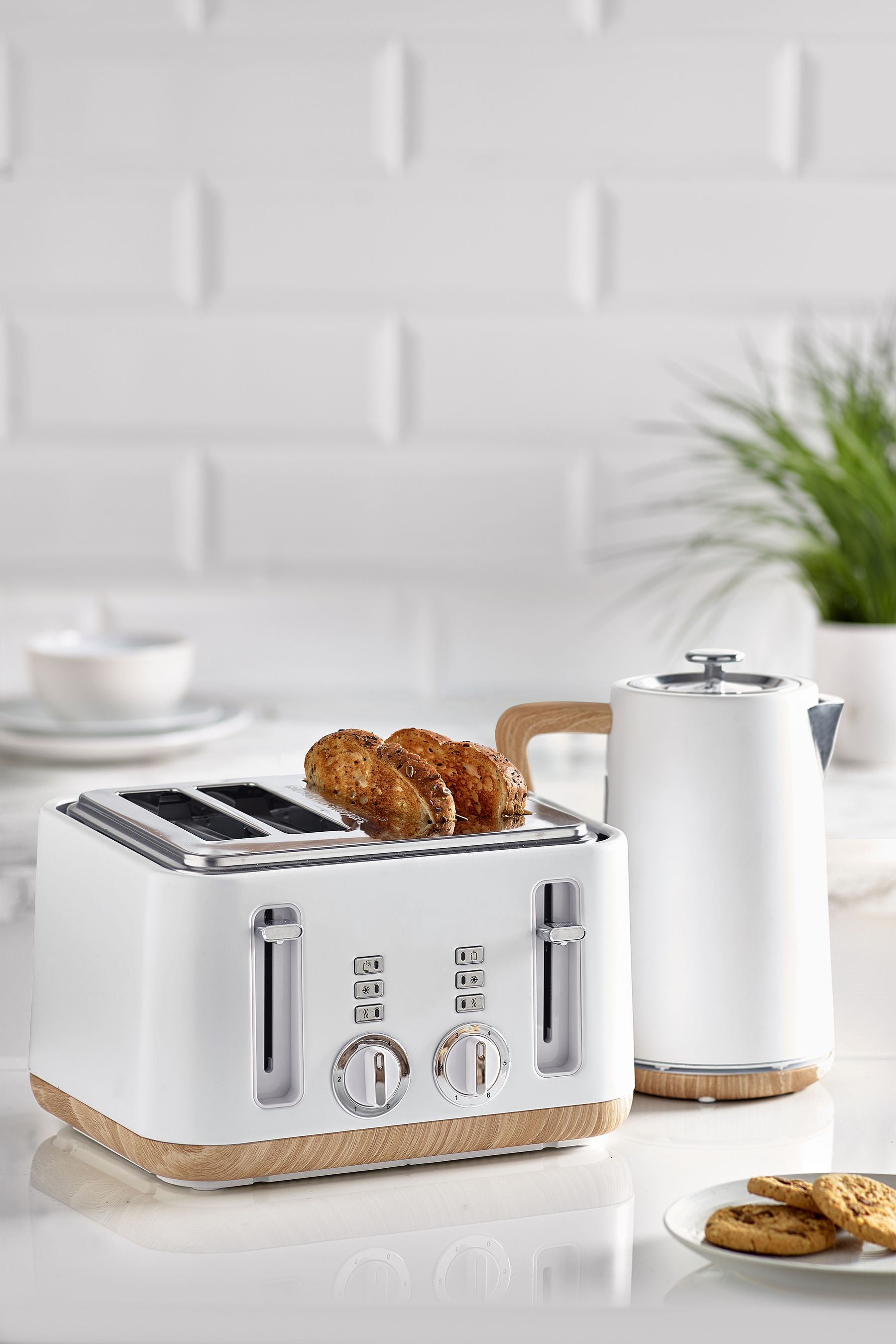 Buy White Bronx Wood Effect Kettle from the Next UK online shop