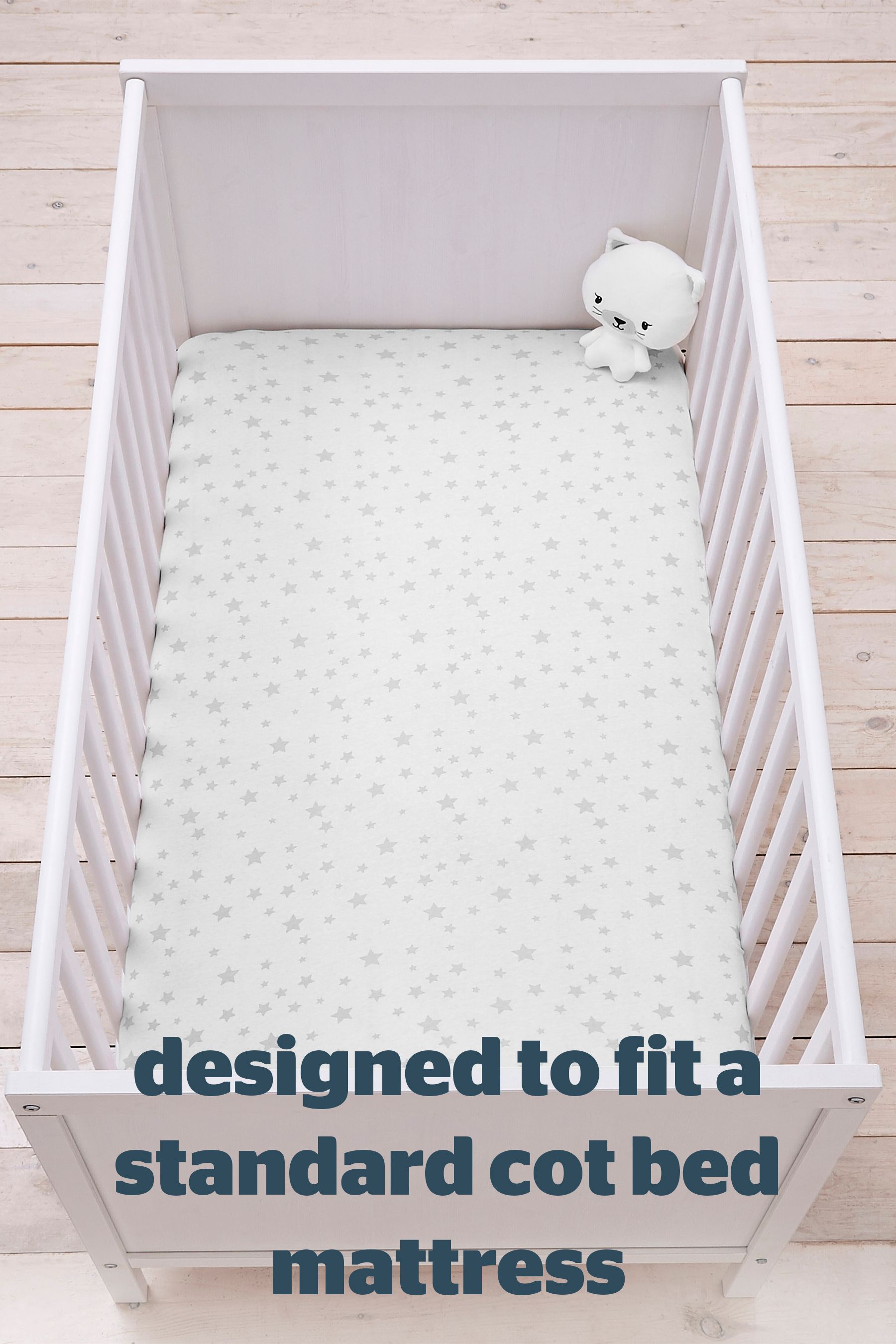 Buy Silentnight 2 Pack Kids Safe Nights Cot Bed Fitted Sheets from the