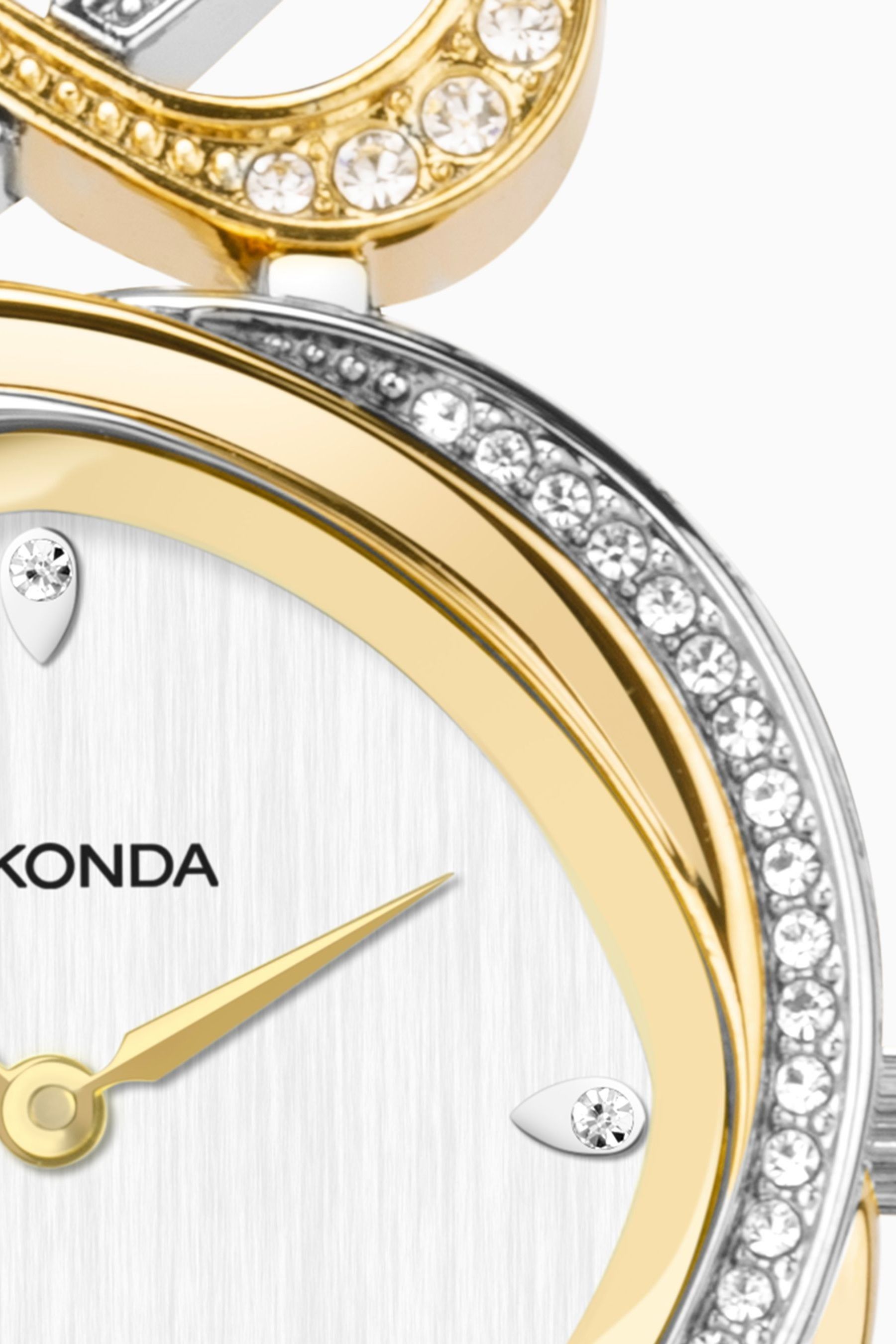 Buy Sekonda Ladies Gold Tone Hidden Hearts Two Tone Alloy Bracelet