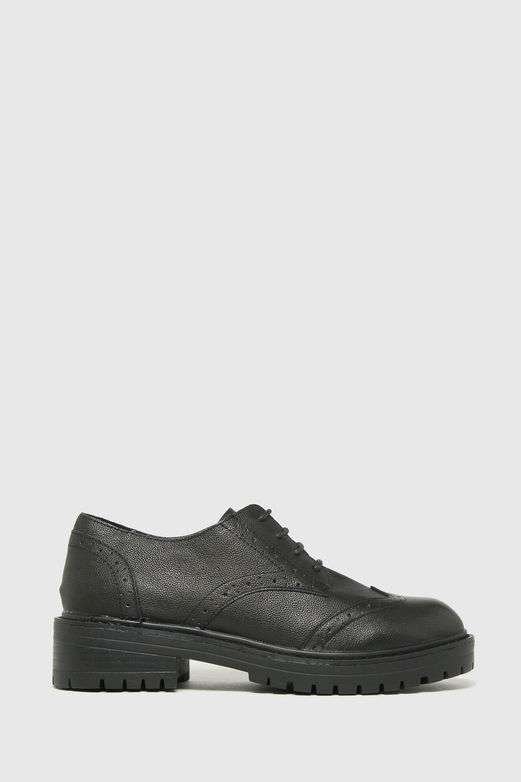 Buy Schuh Black Lois Leather Lace-Up Brogues from the Next UK online shop