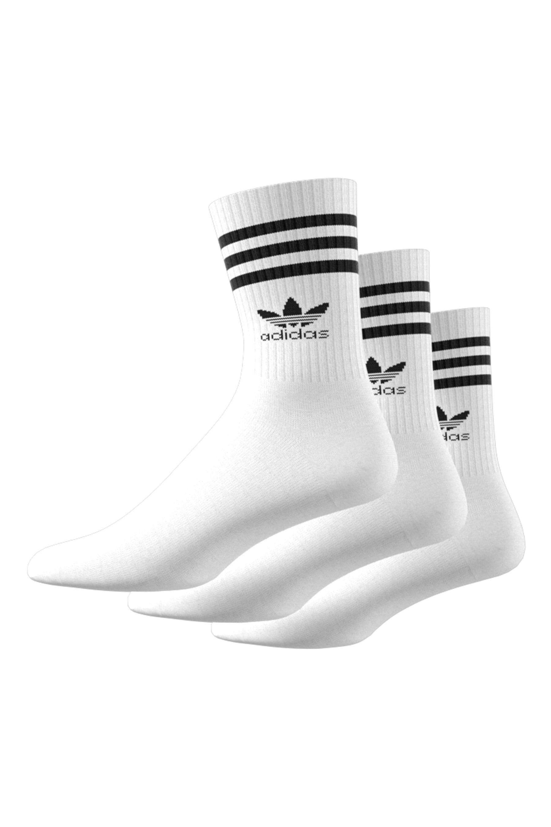 Buy adidas Originals Mid Cut Crew Socks 3 Pairs from the Next UK online ...