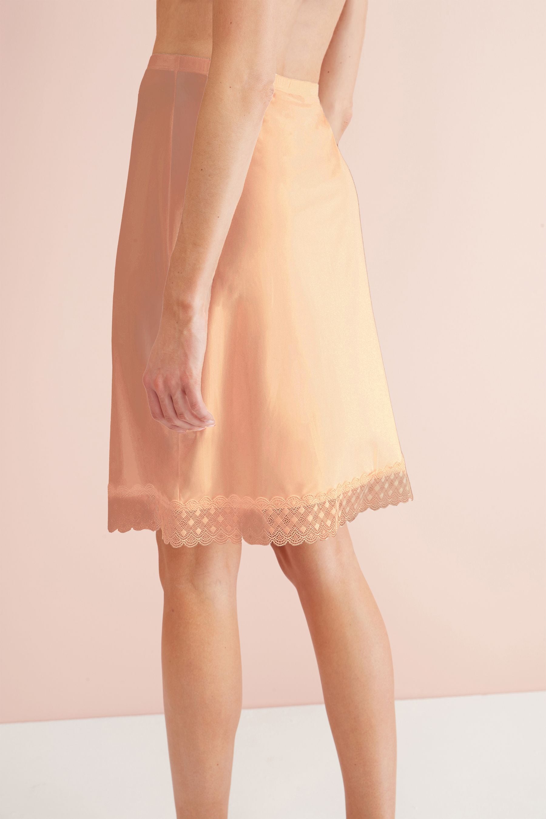 Buy Black/Nude Microfibre Long Half Slips Two Pack from Next Ireland