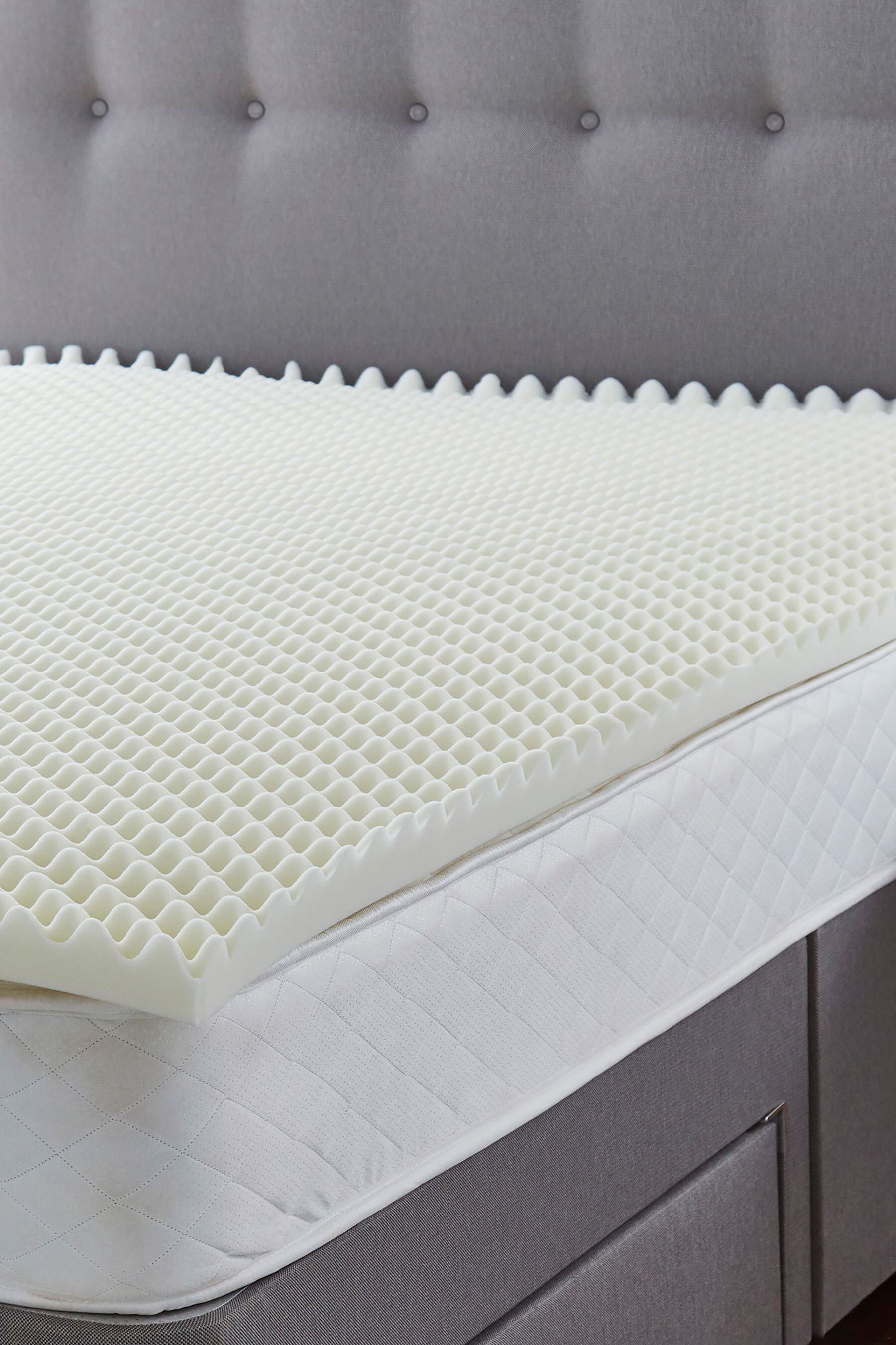 Buy Silentnight White 5cm Orthopaedic Mattress Topper With Cover from