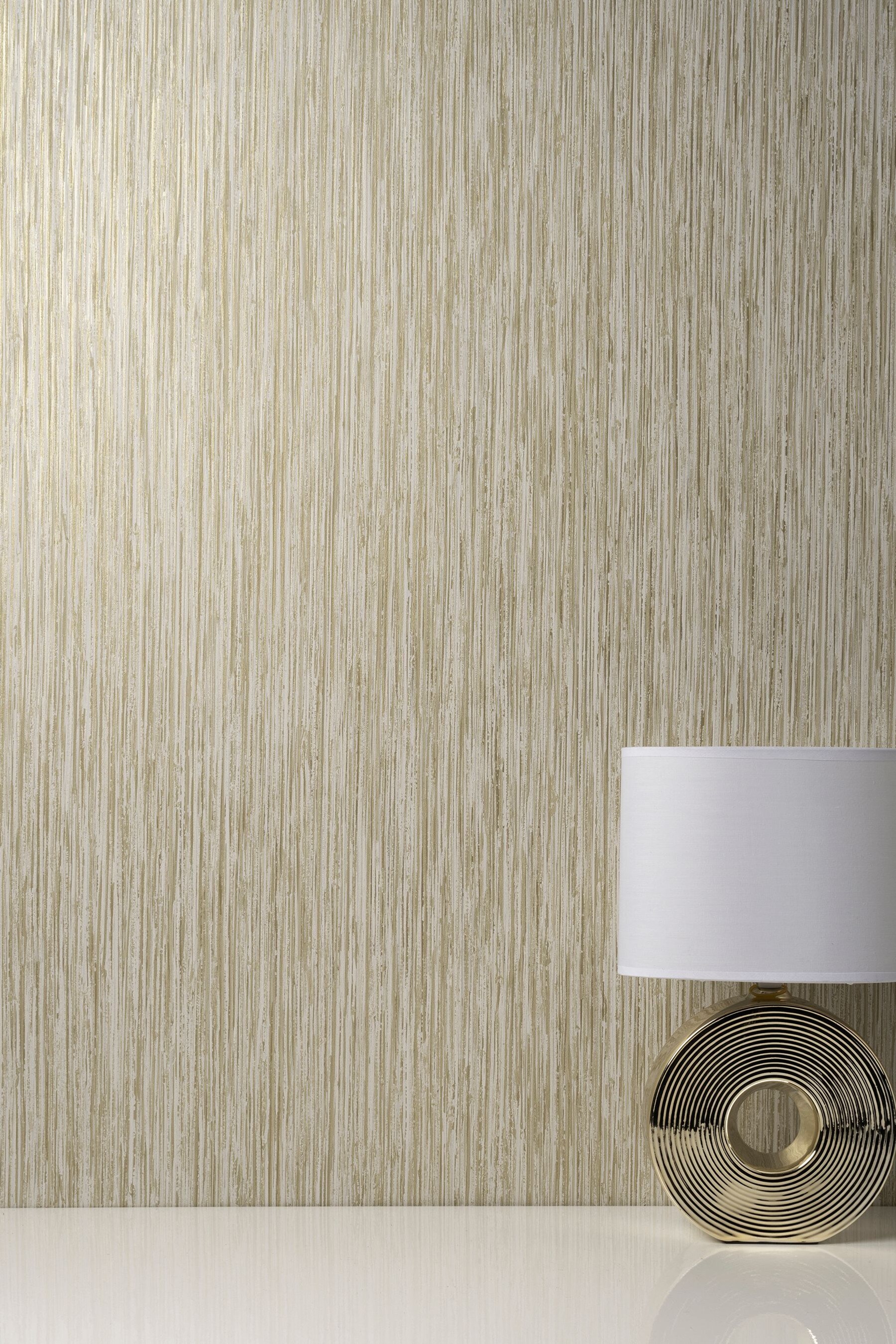 Buy Decorline Gold Vertical Grasscloth Wallpaper from the Next UK