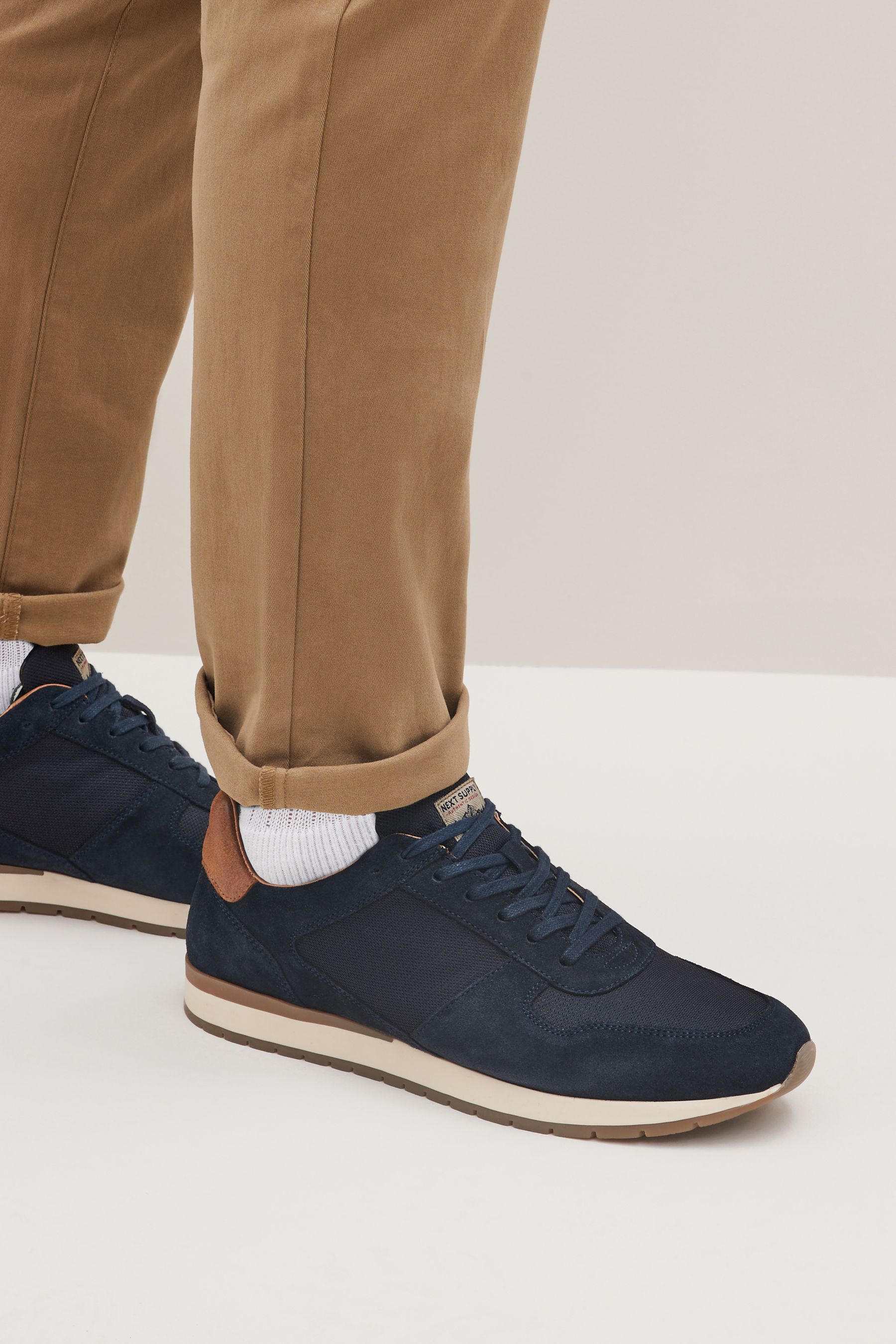 Buy Navy Suede Trainers from the Next UK online shop