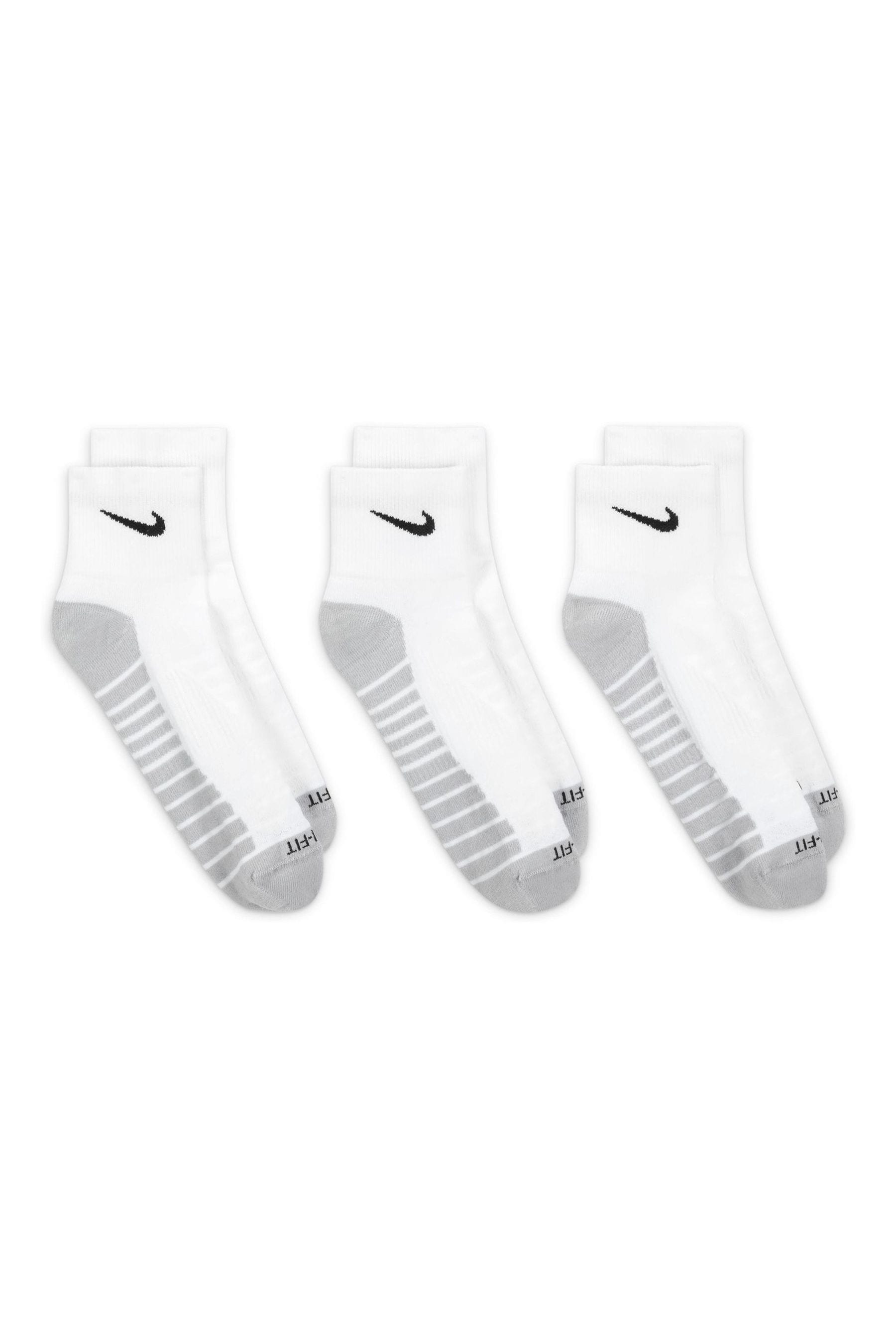 Buy Nike White 3 Pack Cushioned Crew Socks Adult from the Next UK ...