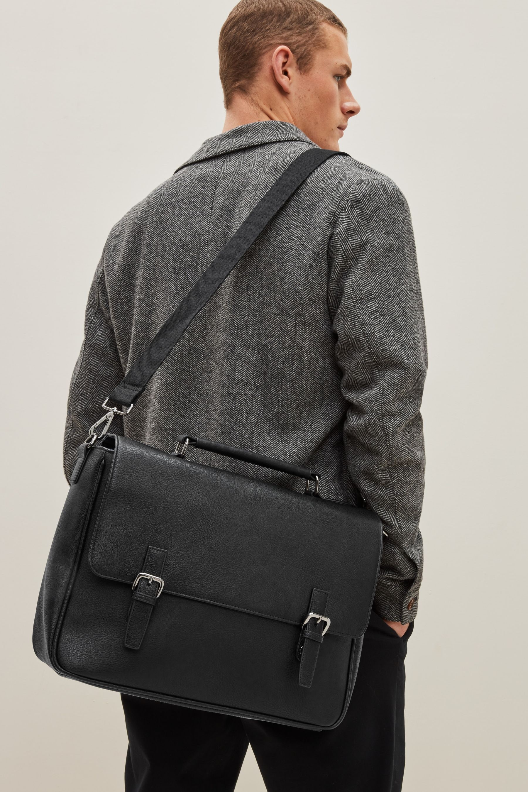 Buy Black Briefcase Messenger from the Next UK online shop