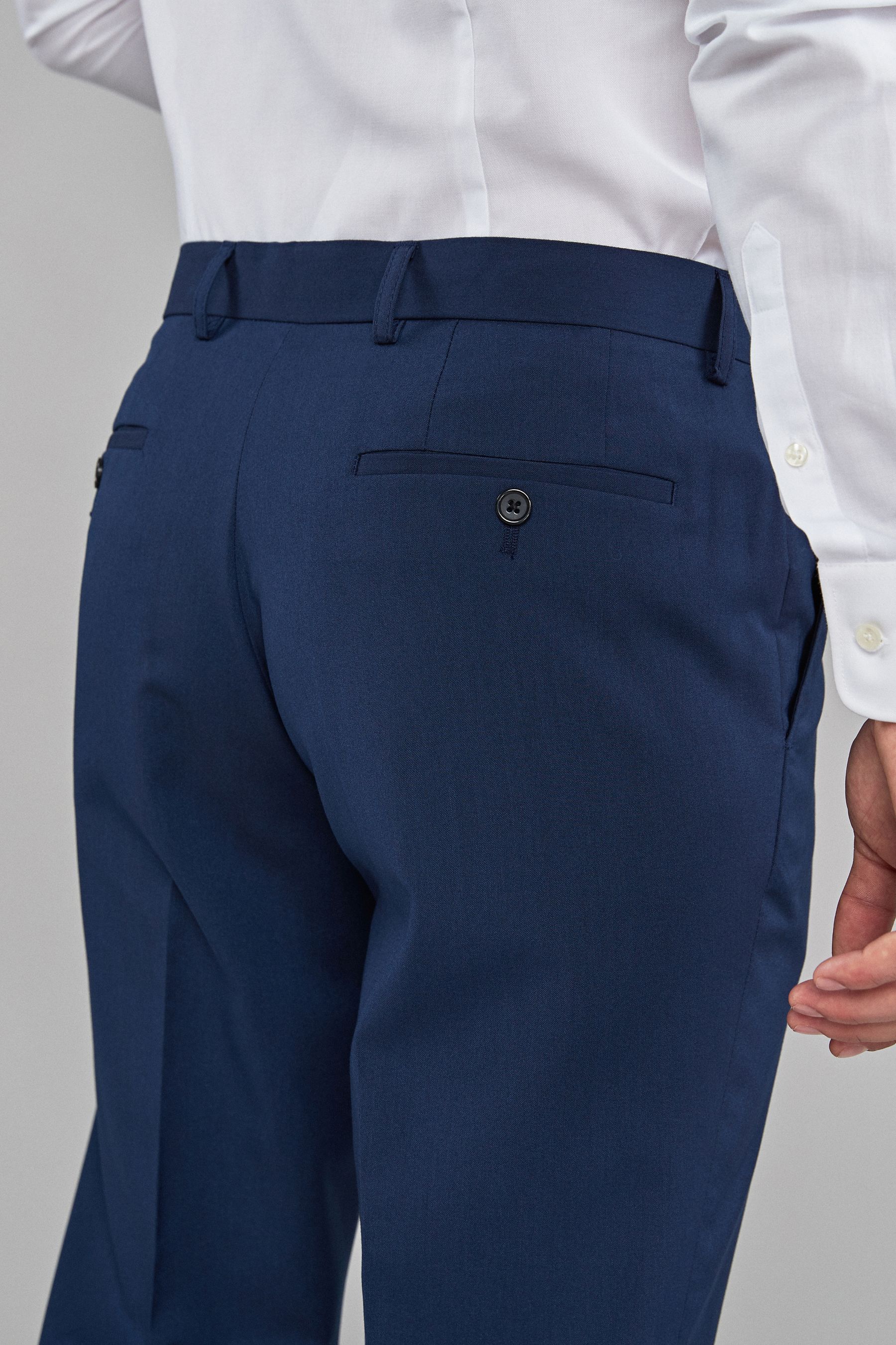 Buy Bright Blue Stretch Smart Trousers from the Next UK online shop