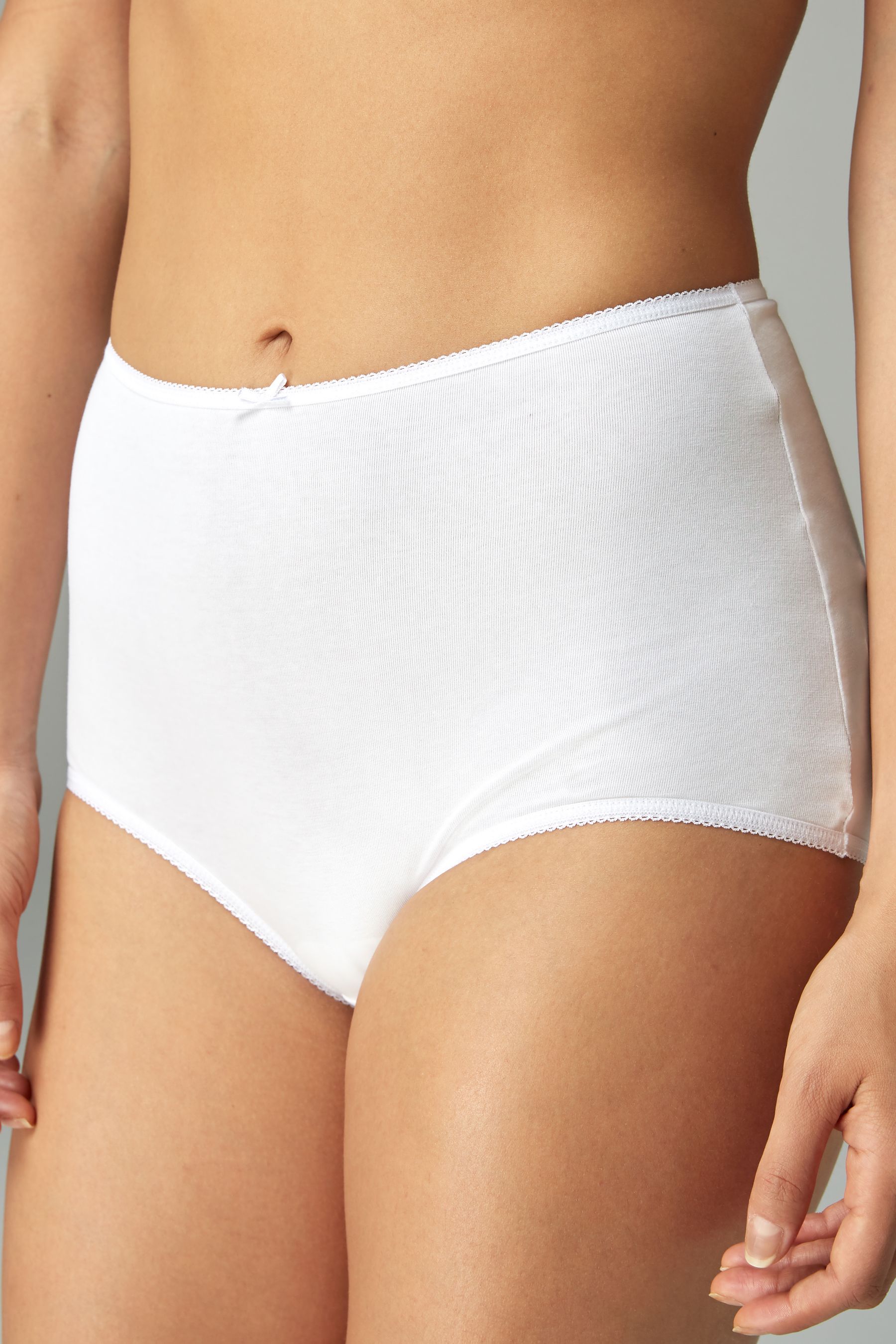 Buy White Full Brief Cotton Knickers 5 Pack from Next Ireland