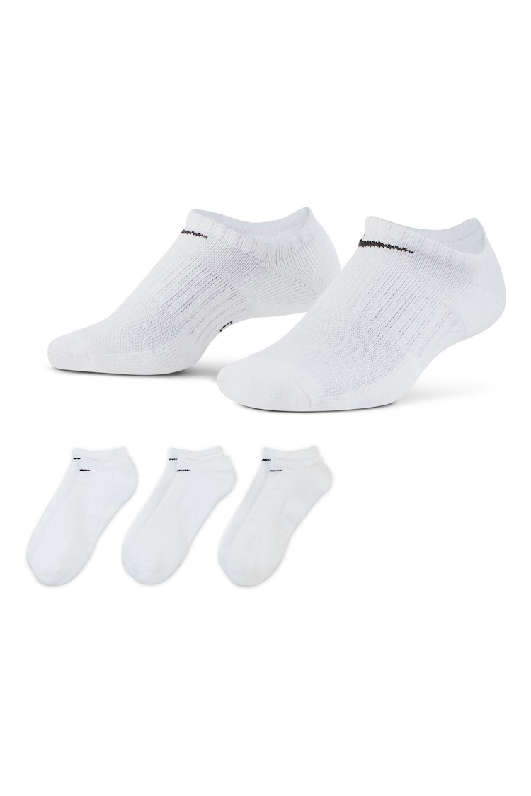 Nike White Everyday Cushioned Training Ankle Socks 6 Pack - Image 1 of 1