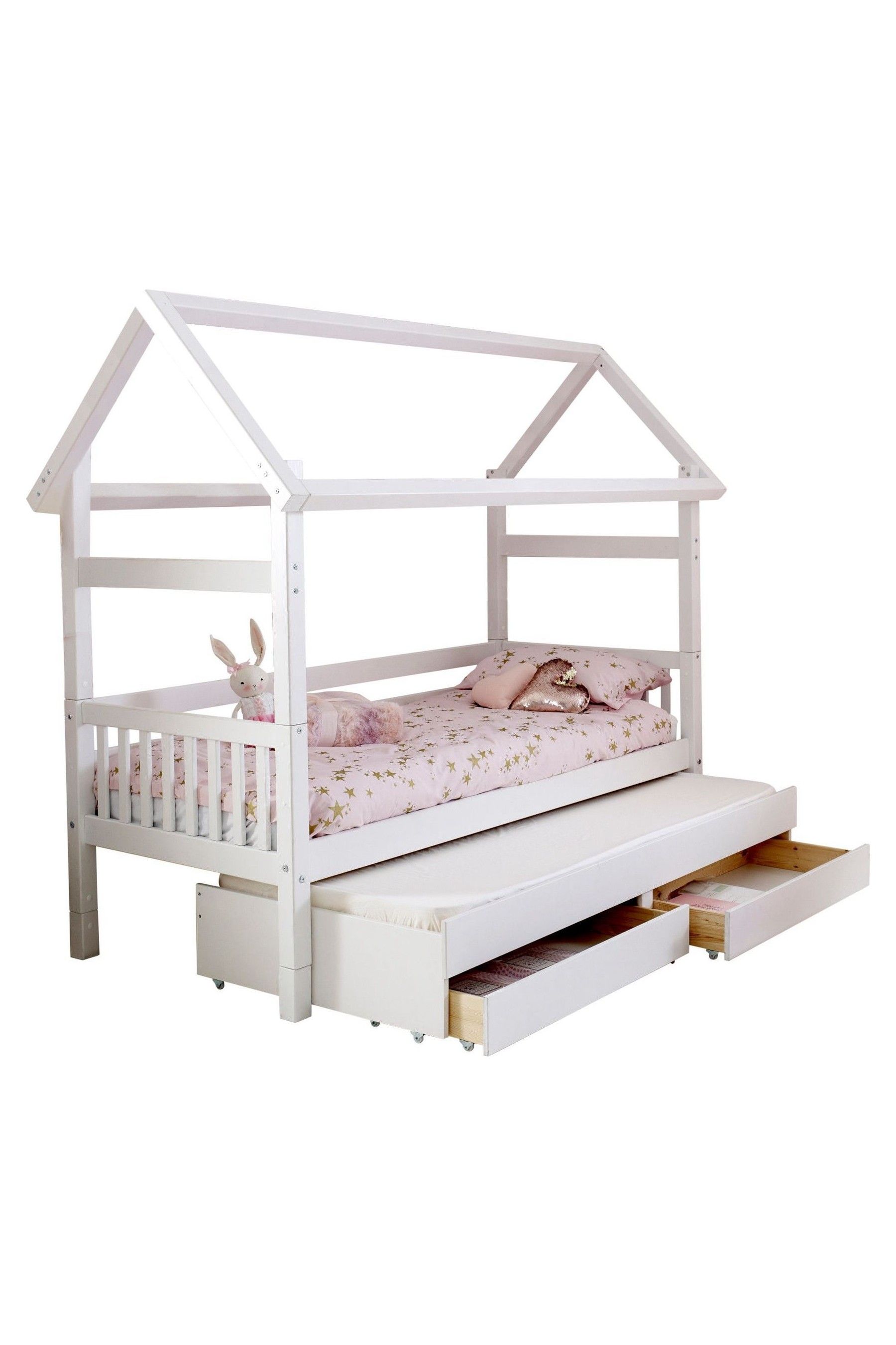 Buy Parisot White Kids House Trundle Bed from the Next UK online shop