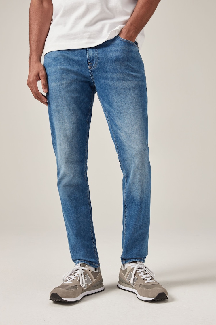 Svetlo modra - Enotni - Skinny Fit Classic Raztegljivo kavbojke - Slika 1 iz 1 Svetlo modra - Enotni - Skinny Fit Classic Raztegljivo kavbojke - Slika 1 iz 1
