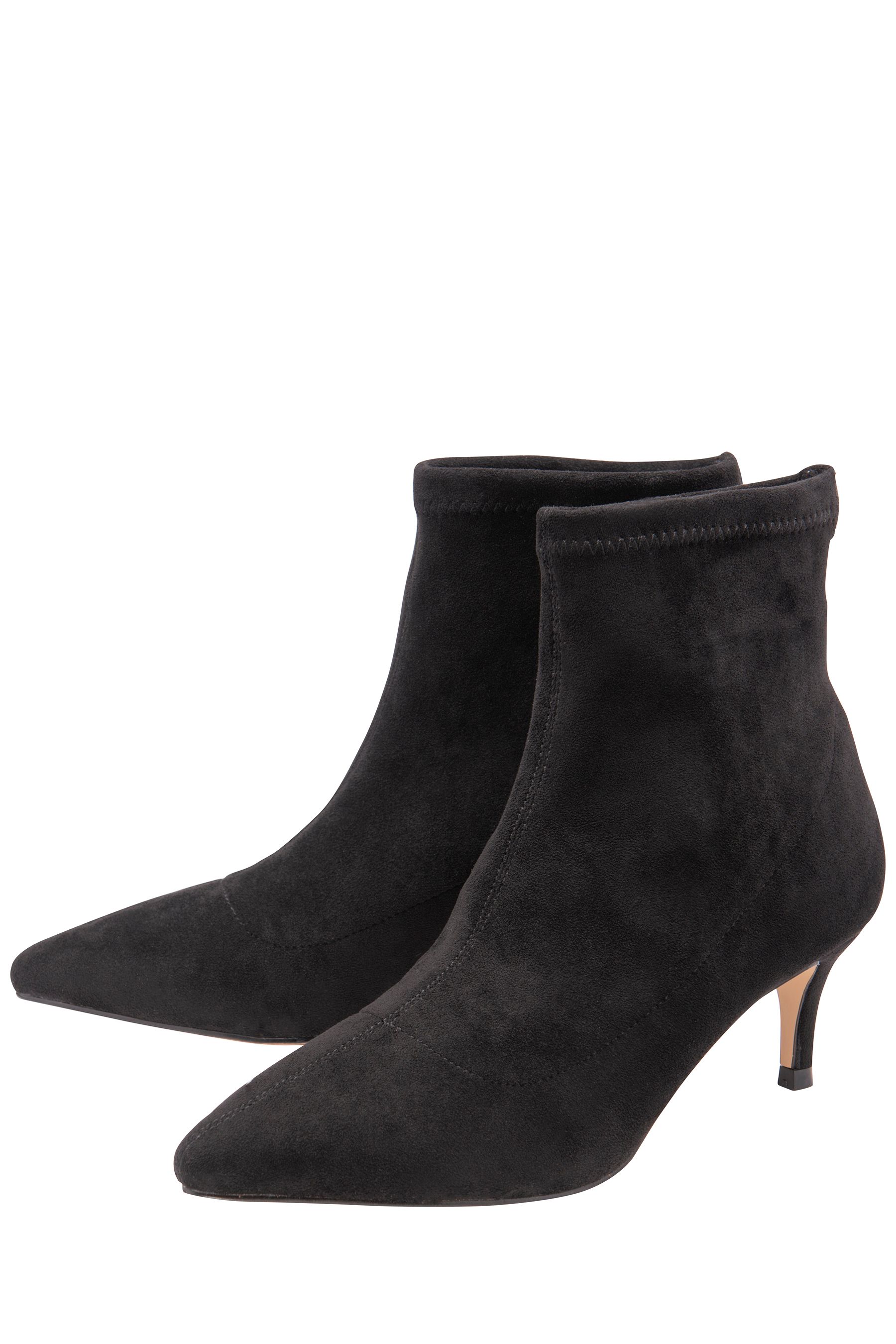 Buy Ravel Dark Black Imi Suede Sock Ankle Boots from the Next UK online