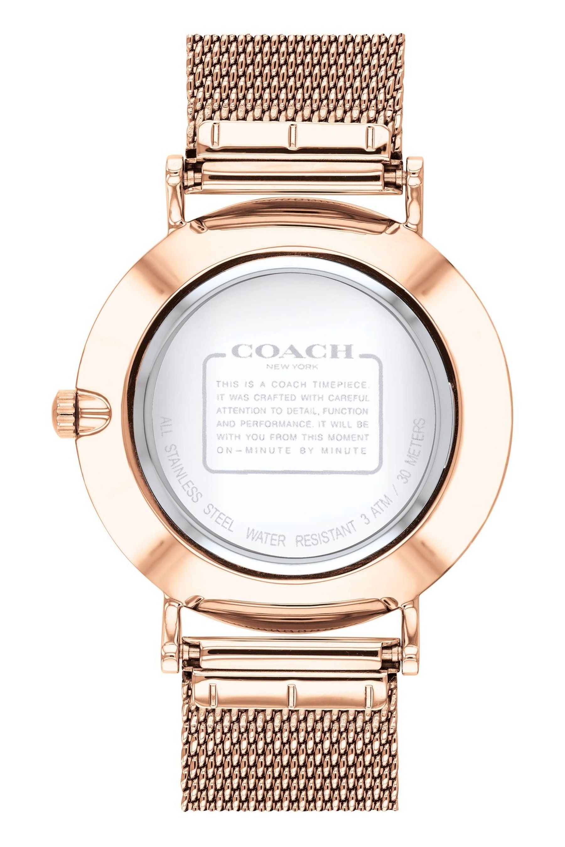 Buy COACH Rose Gold Plated Mesh Perry Watch from the Next UK online shop