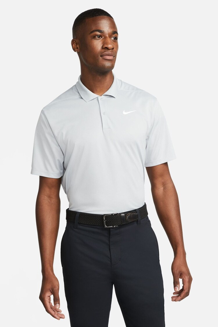 Nike Grey Court Dri-FIT Tennis Polo Shirt - Image 1 of 1 Nike Grey Court Dri-FIT Tennis Polo Shirt - Image 1 of 1