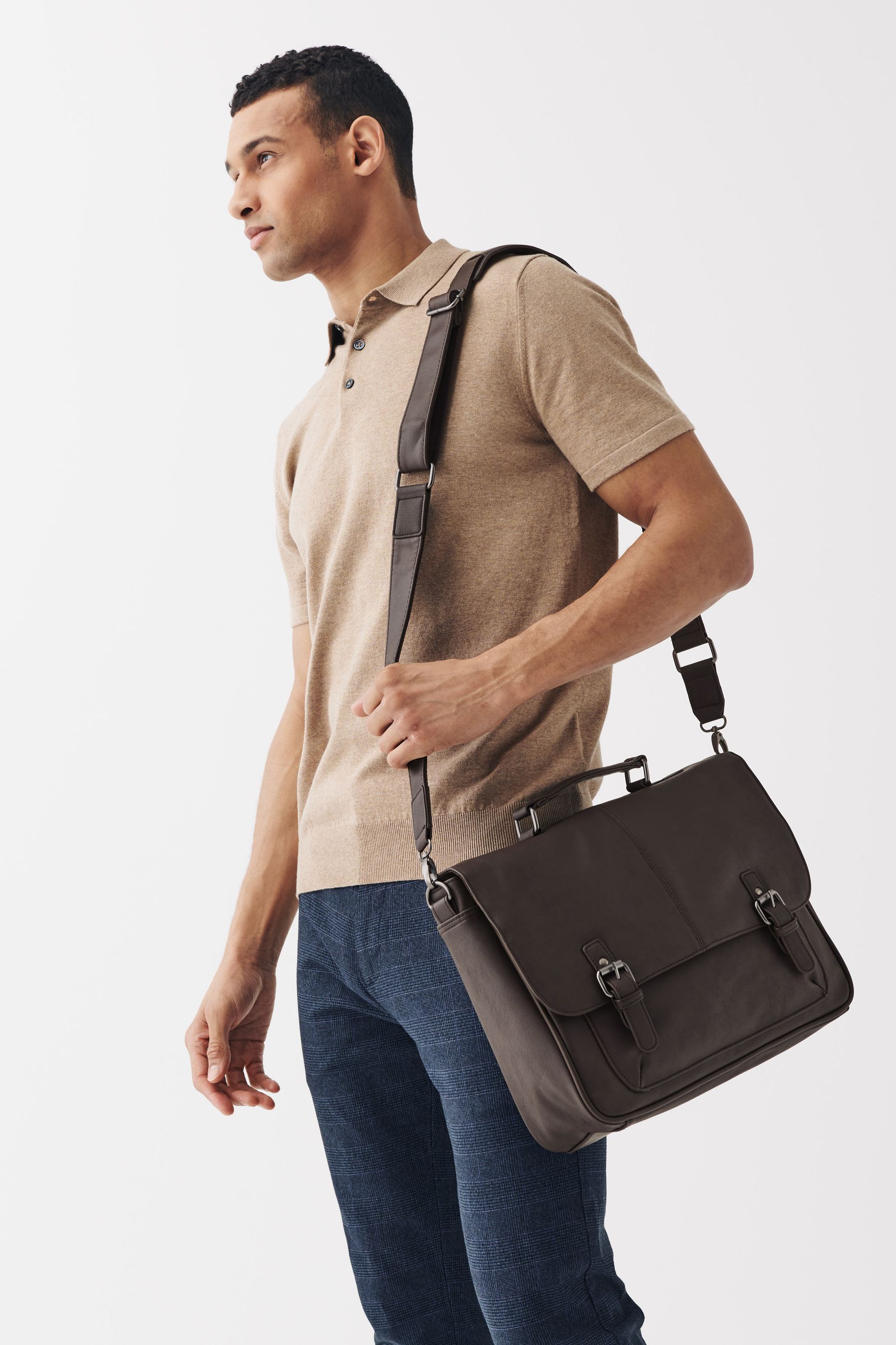 Buy Brown Briefcase Messenger from the Next UK online shop