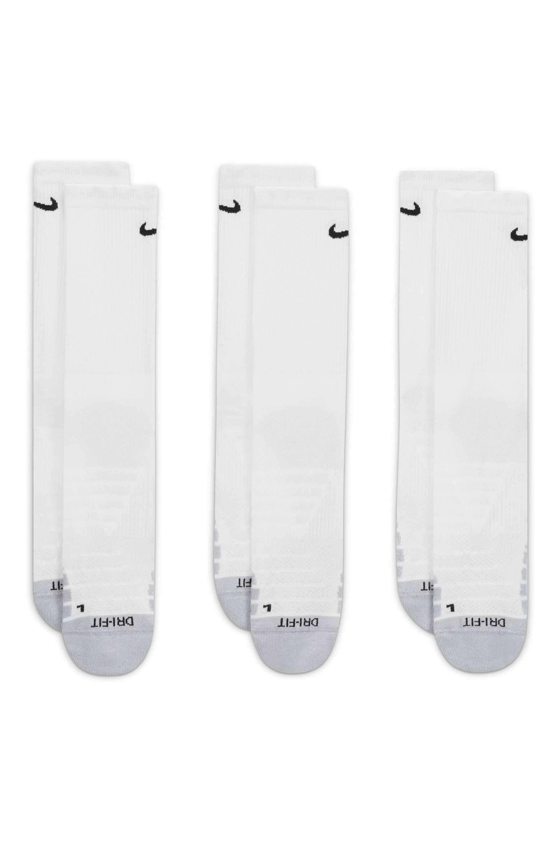 Buy Nike White Cushioned Crew Socks 3 Pack from the Next UK online shop