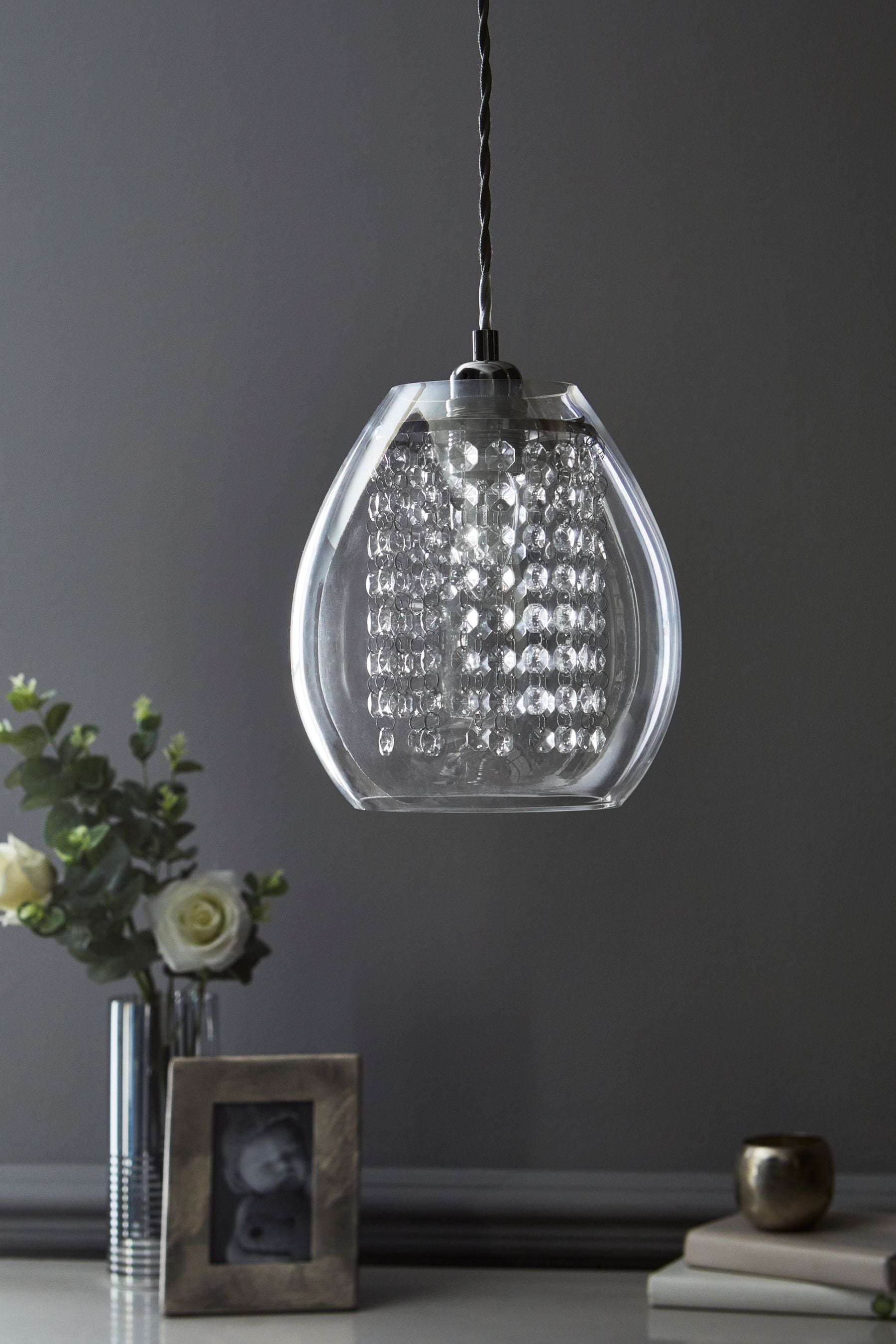 Buy Clear Bella Easy Fit Pendant Lamp Shade from the Next UK online shop