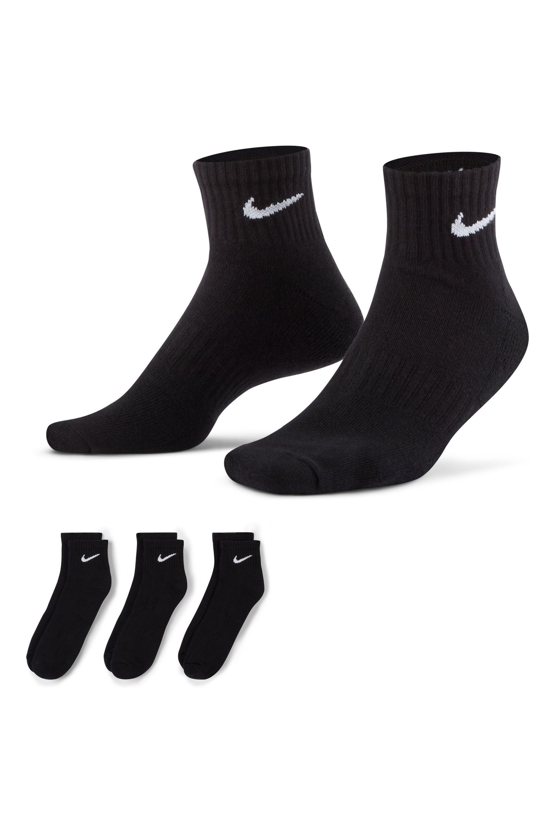 Buy Nike Lightweight Cushioned Ankle Socks 3pk from the Next UK online shop