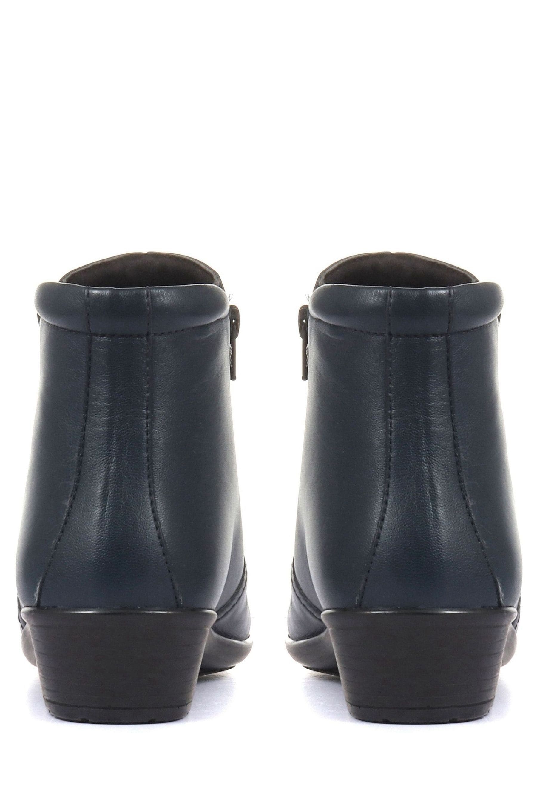 Buy Pavers Navy Ladies Wide Fit Leather Ankle Boots from Next Ireland