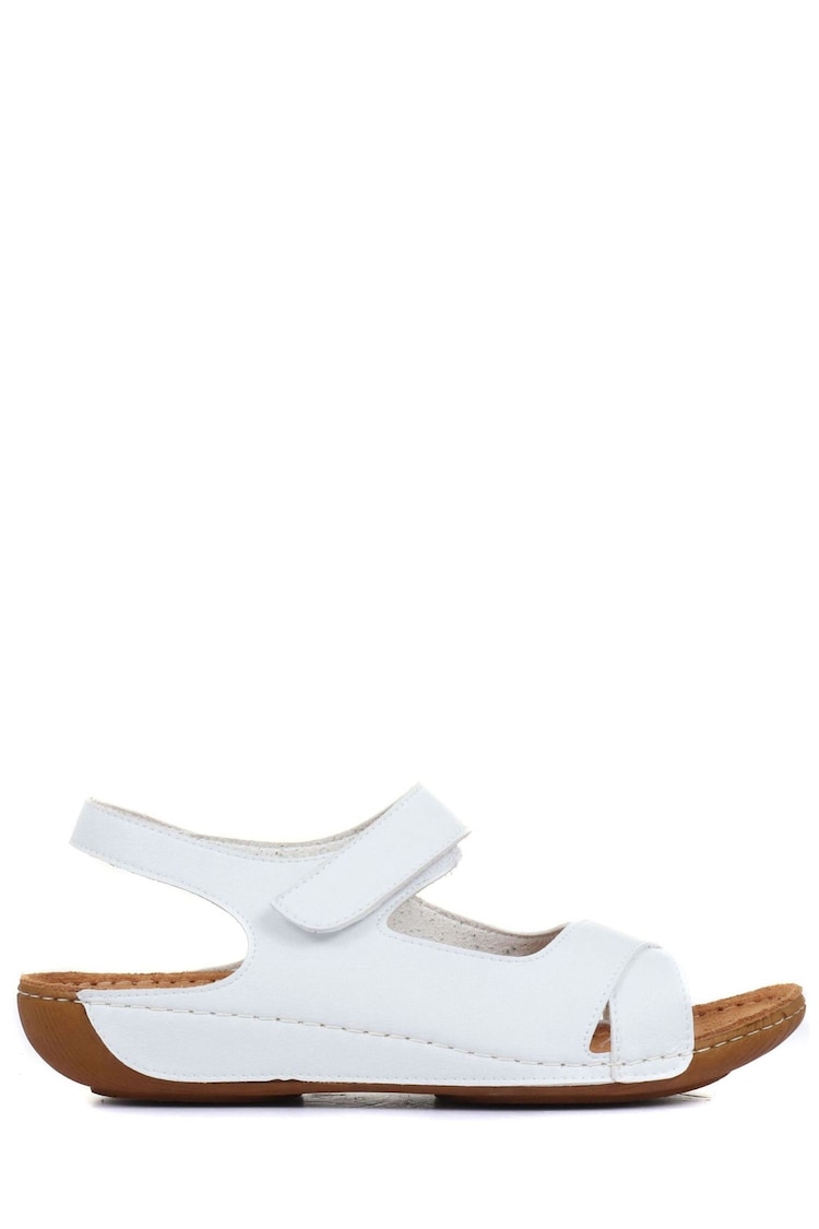 Weiß - Pavers Damen Sandalen mit Klettverschluss - Bild 1 von 1 Weiß - Pavers Damen Sandalen mit Klettverschluss - Bild 1 von 1