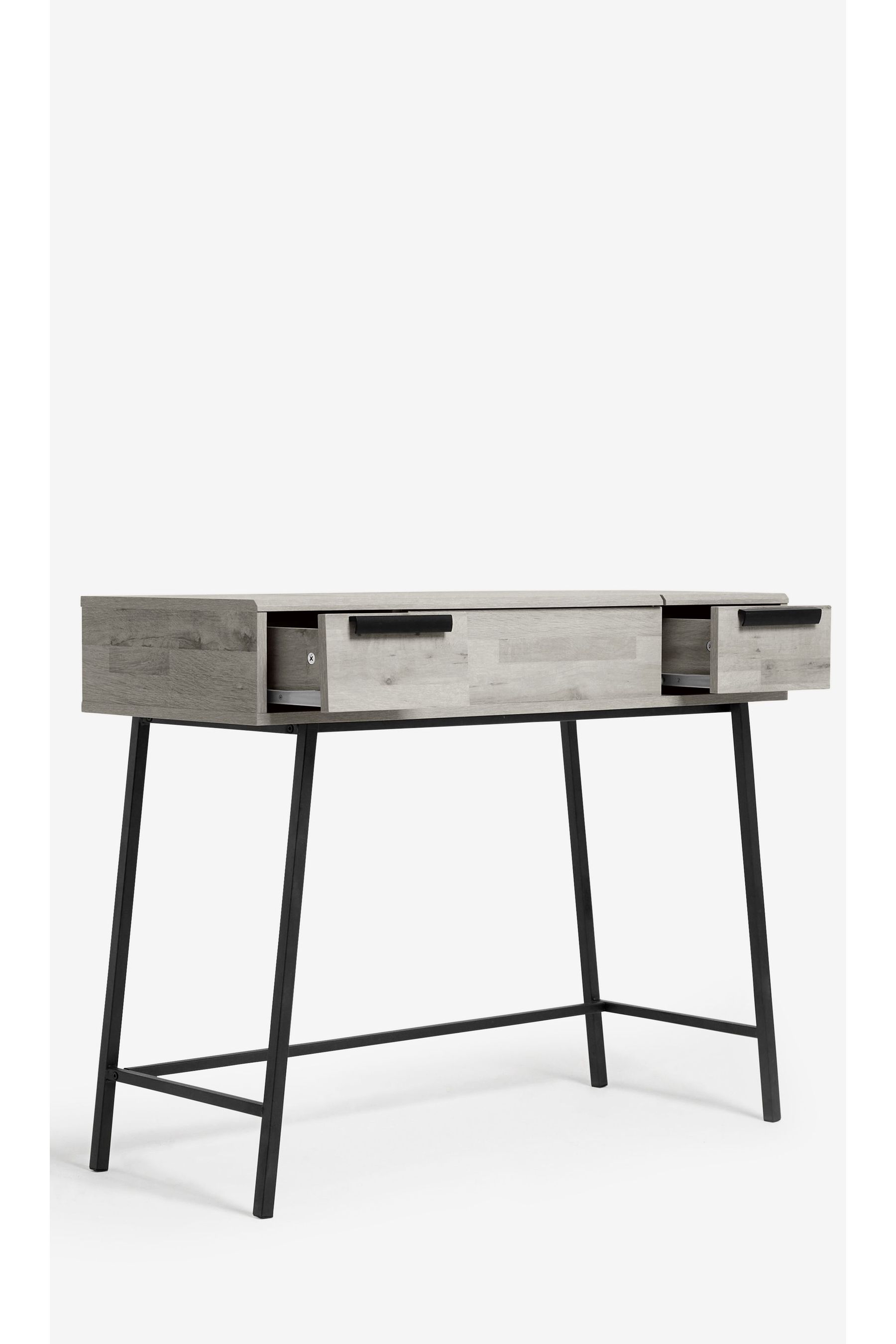 Buy Grey Bronx Oak Effect Console Dressing Table from the Next UK